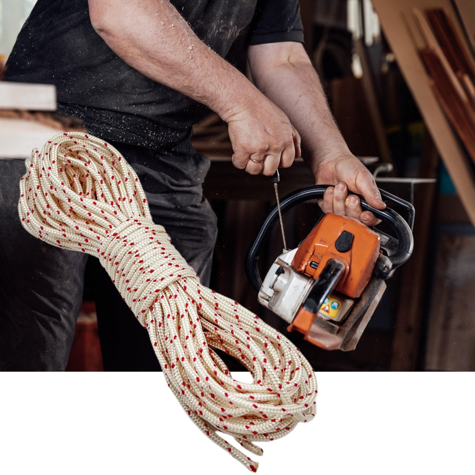 3mm Pull Cord Starter Rope 12M Recoil String for Chainsaw Trimmer Edger Weed ...