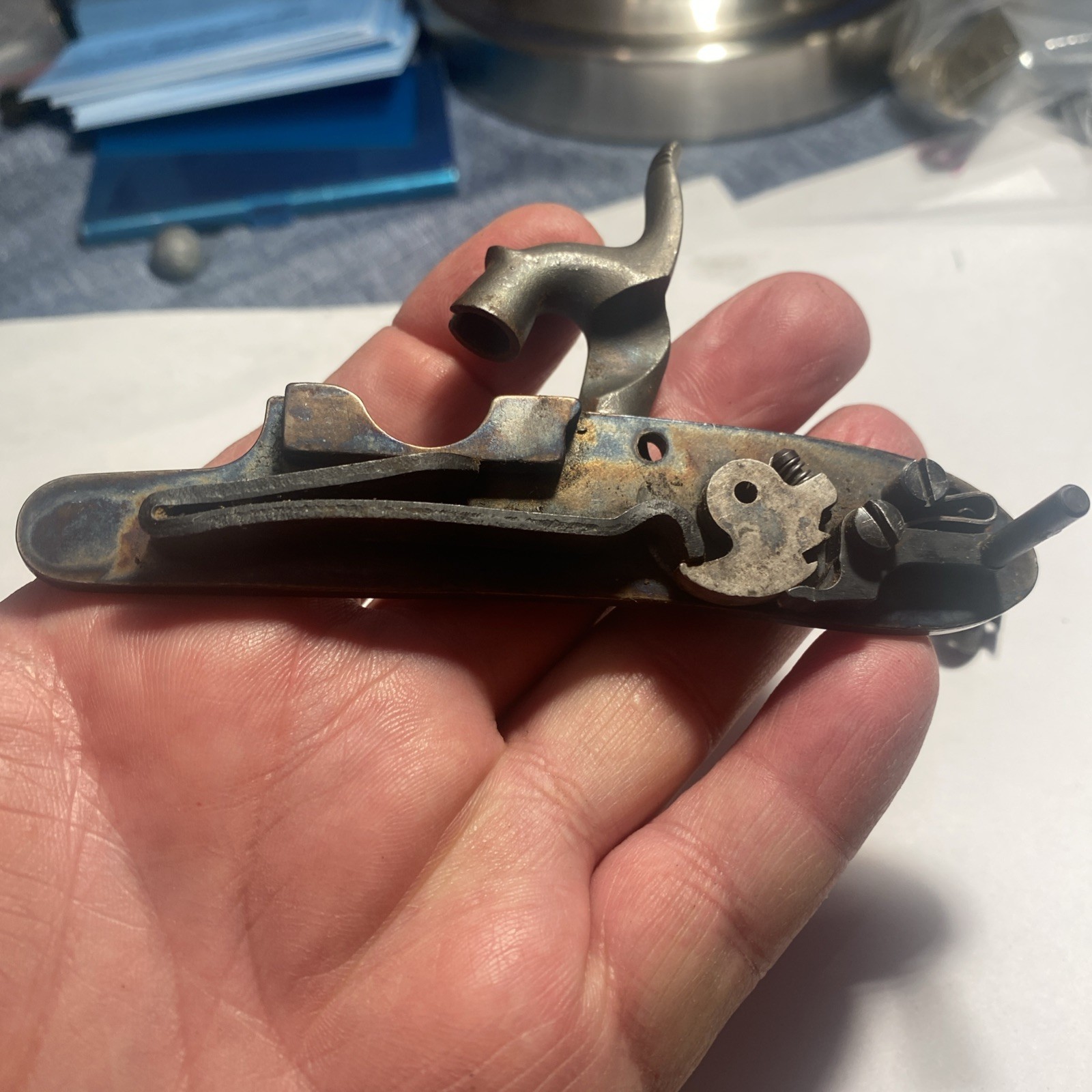 CVA Lock From Plainsman Muzzleloader. Fits Frontier And Kentucky Rifle.