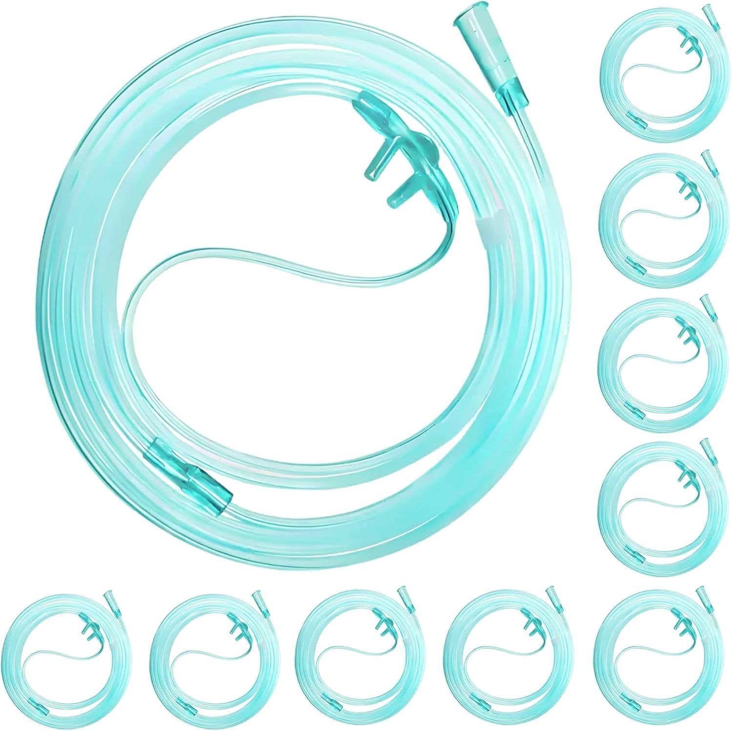 10 Pack 7 Ft Nasal Cannulas for Oxygen, Ultra Soft Adult Oxygen Tubing, High ...