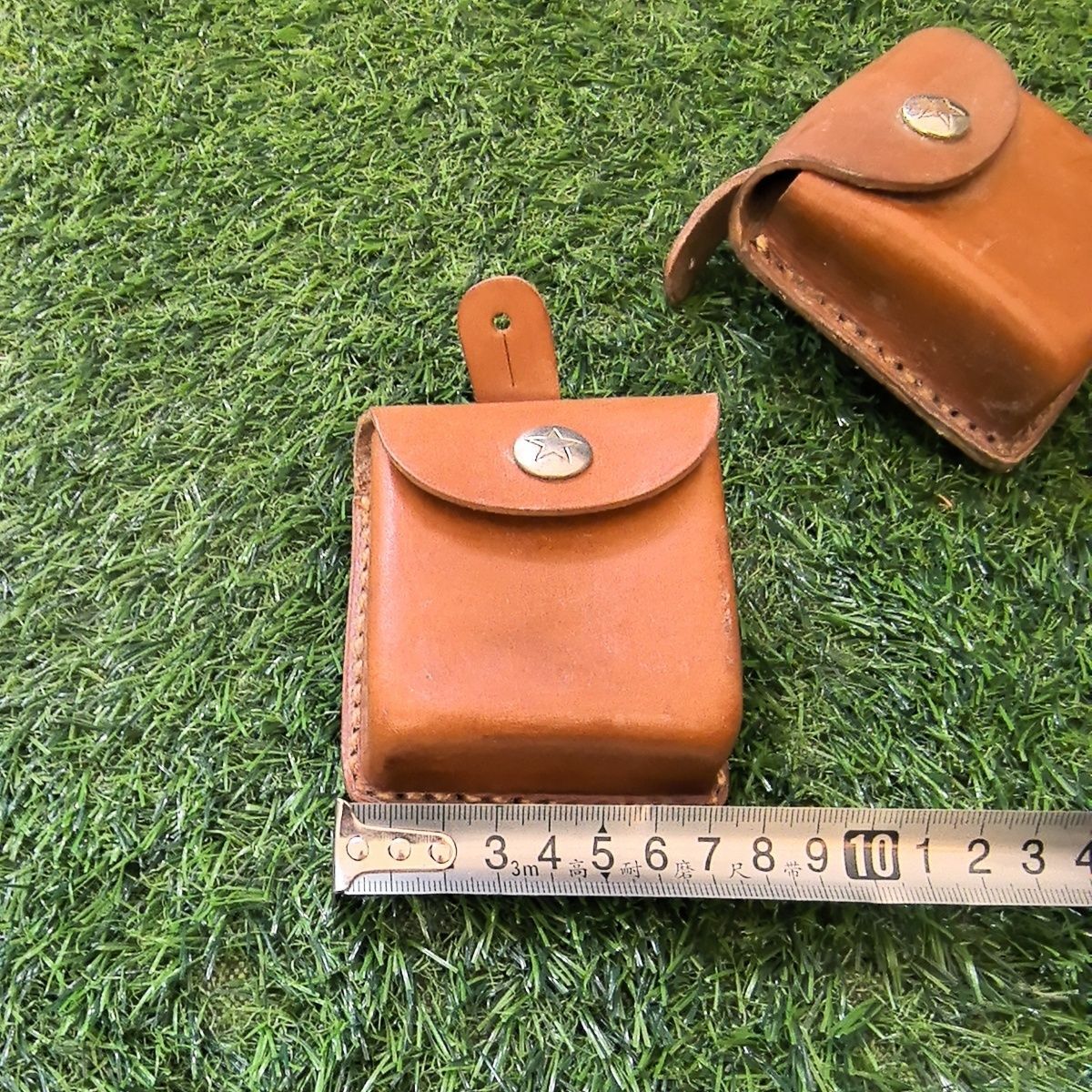1pc Chinese Military Surplus Type 62 Cowhide Compass Leather Box