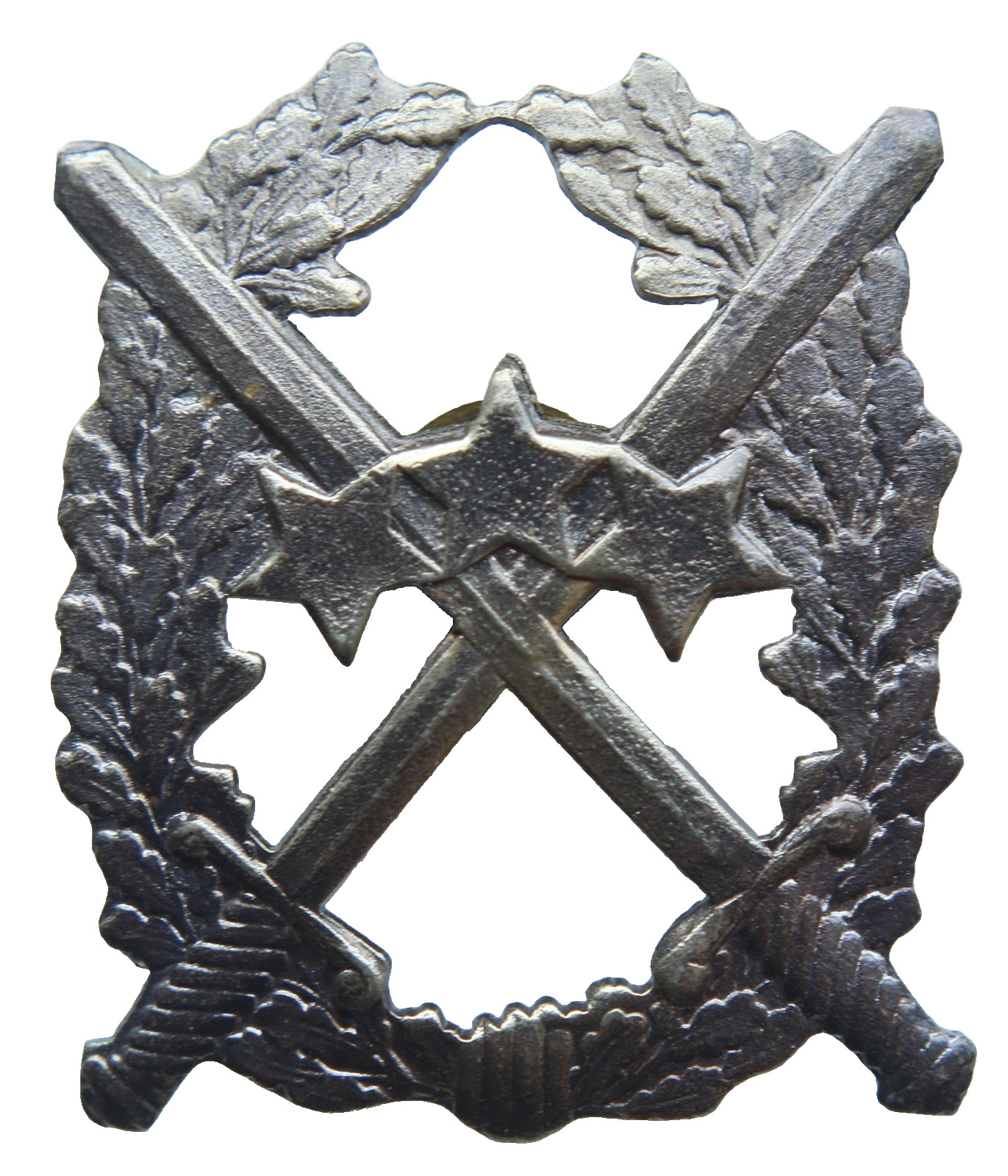 Latvia Republic Army Beret Badge Cockade With Sword And Stars