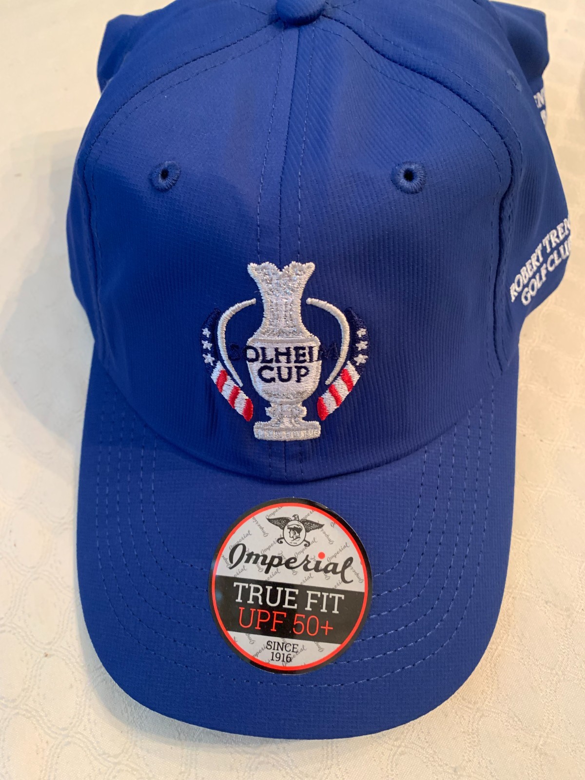 3 NEW 2024 Solheim Cup Golf Tournament Adjustable Hats Blue True Fit UPF 50+  1a