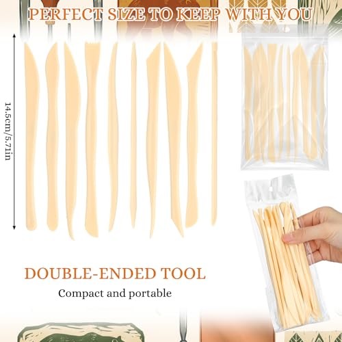 10 Set Pcs Clay Sculpting Tools - Different Shapes - Plastic 100 Classic Style