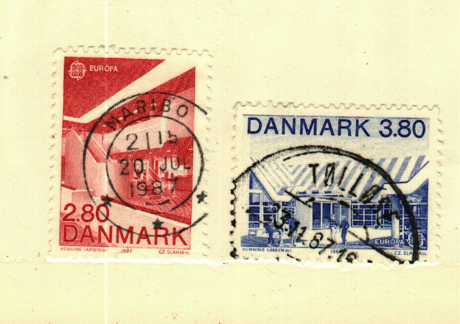 Denmark #837-8 used CV$2.00