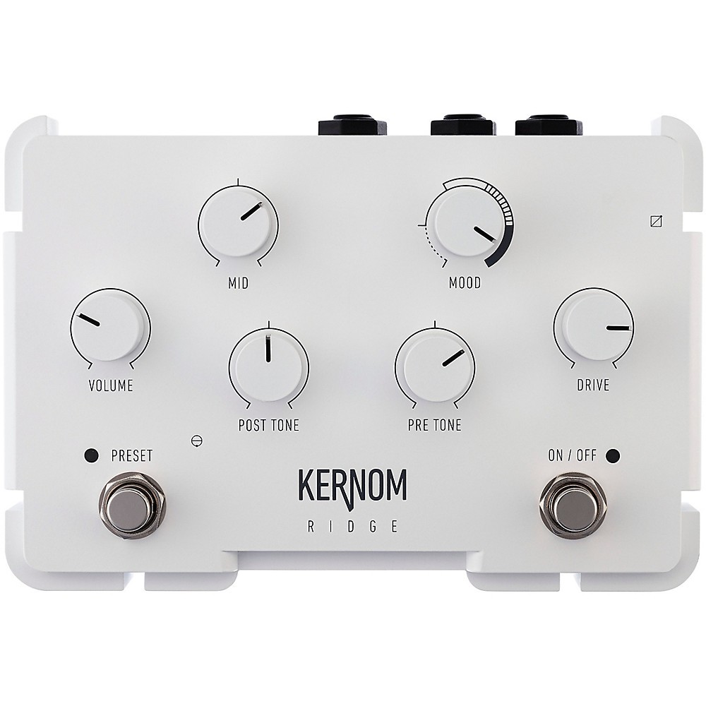 Kernom Pedals Ridge Overdrive Effects Pedal White