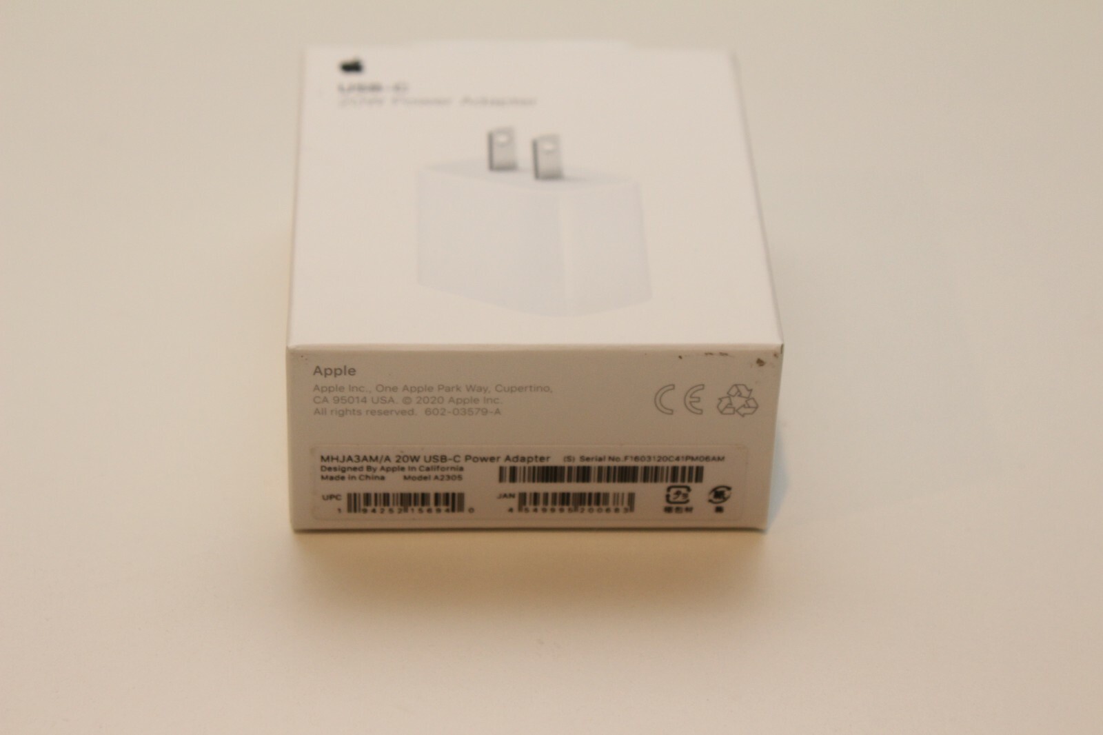 GENUINE Apple USB-C 20W Power Adapter iPhone 15/14/13/15 Pro/15 Pro Max OPEN BOX