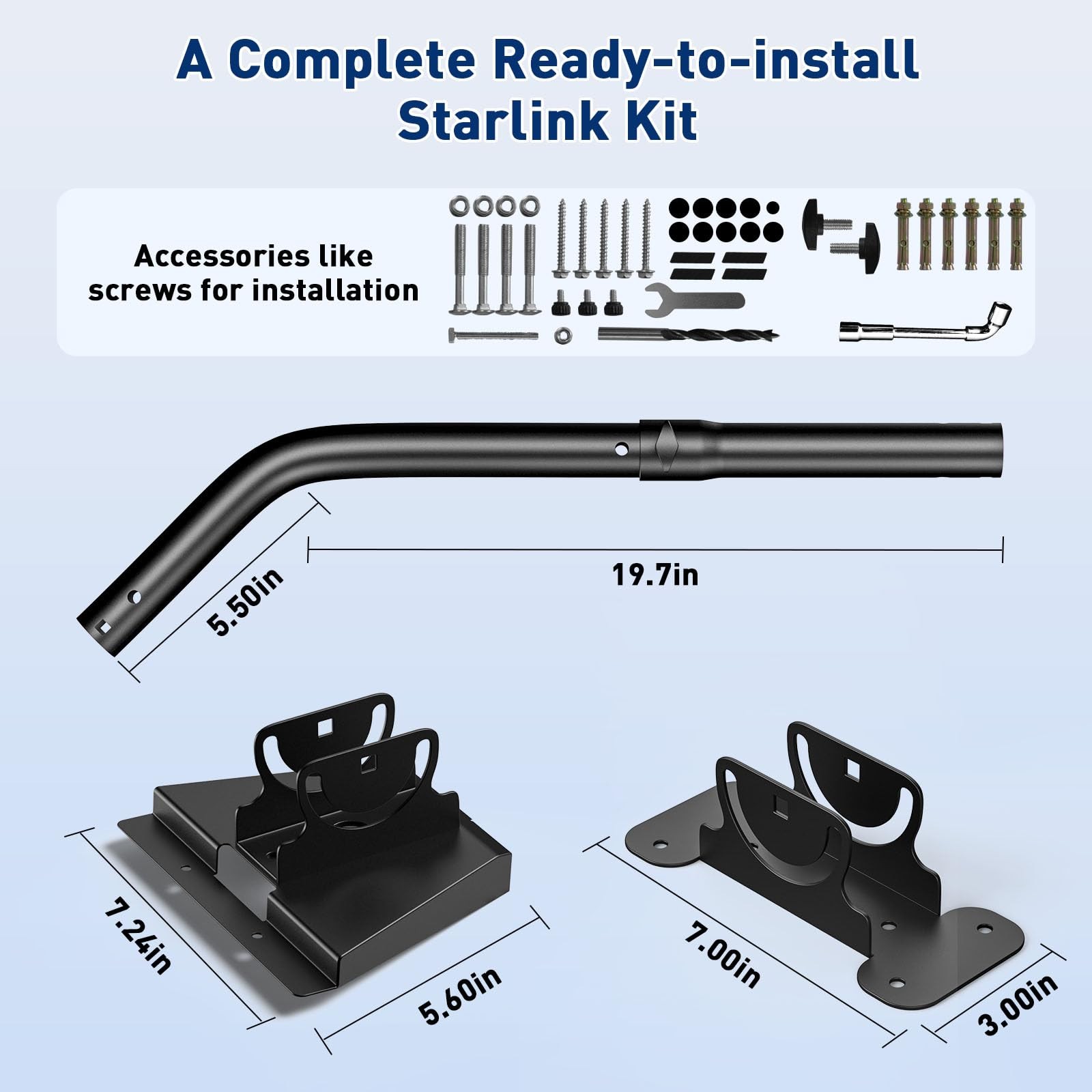 Starlin Gen 3 Mount, Lengthening 360° Adjustable Starlin Mounting Kit Compati...