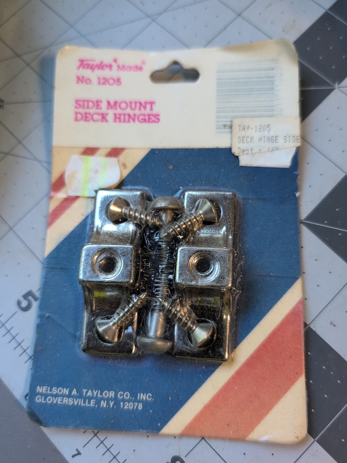 Taylor Made Products 1205 Chromed Zamak Side Mount Marine Deck Hinge