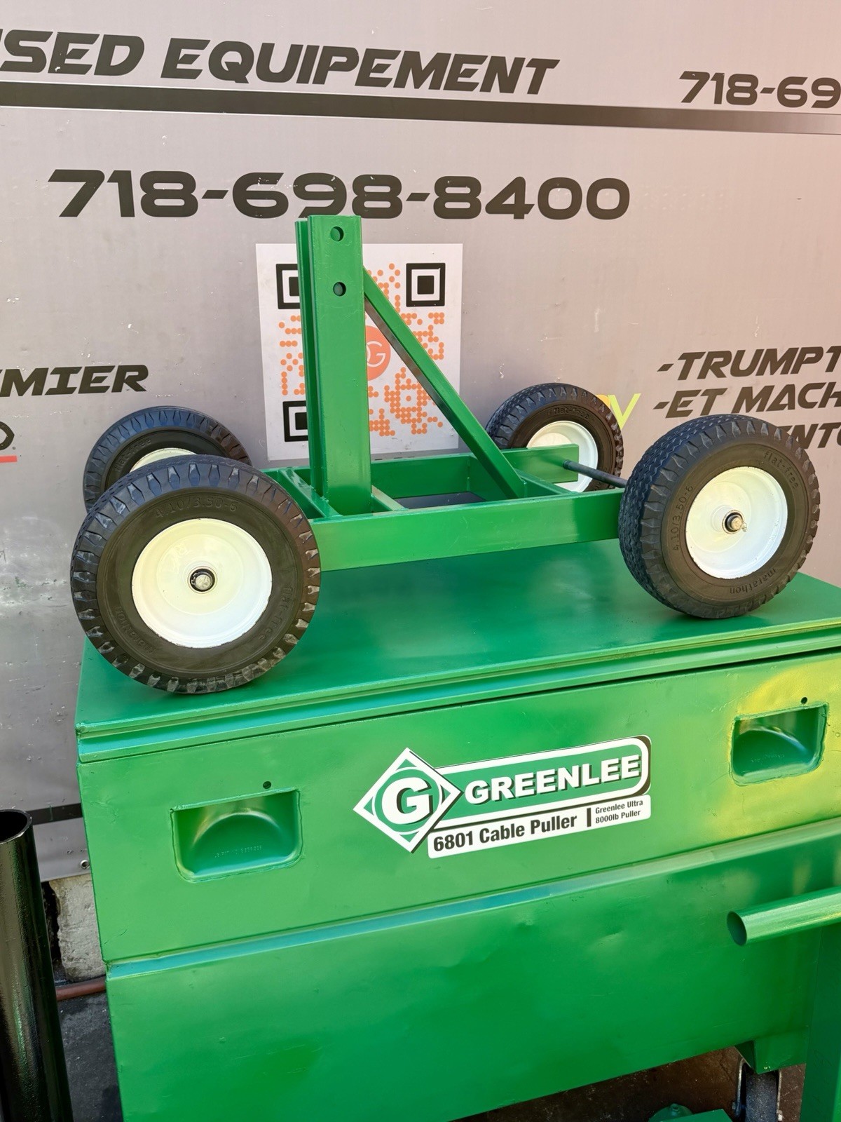 Greenlee 6805 6800 Ultra Cable Tugger Wire Puller Set 8000 Lb. Complete Tested!!