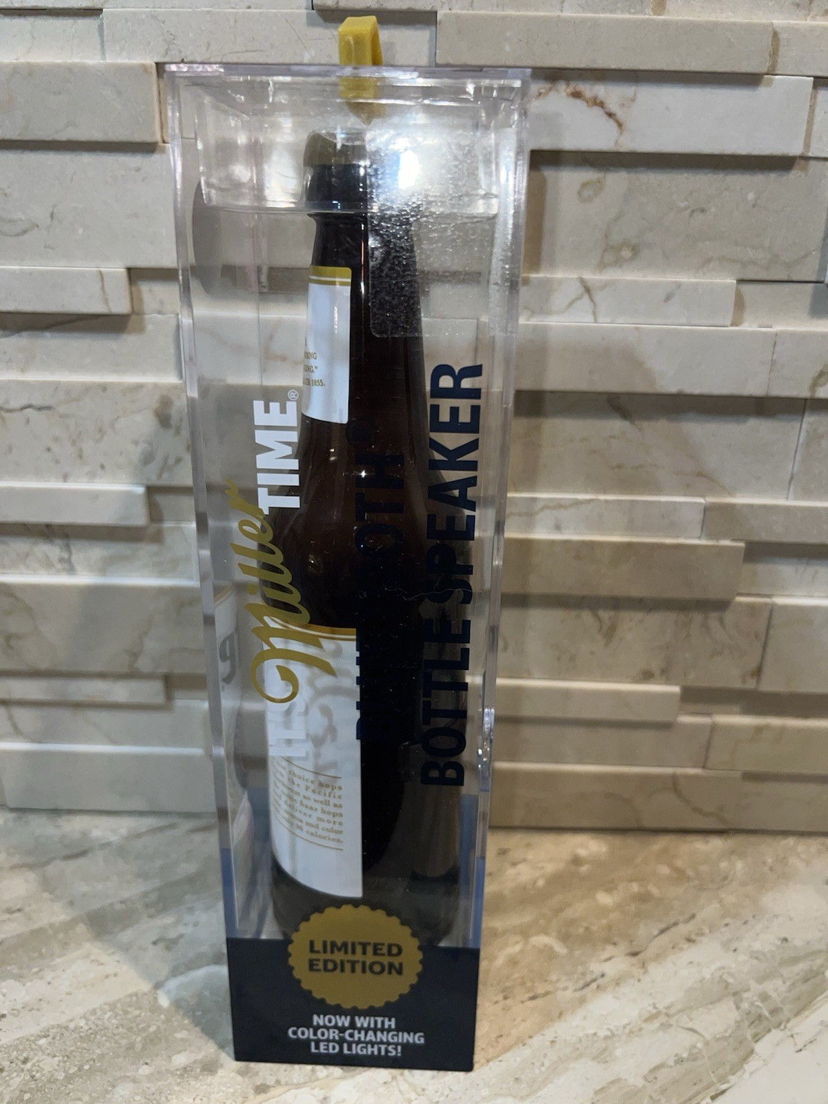 Miller Lite Bottle Bluetooth Speaker With Color Changing Led Lights LE