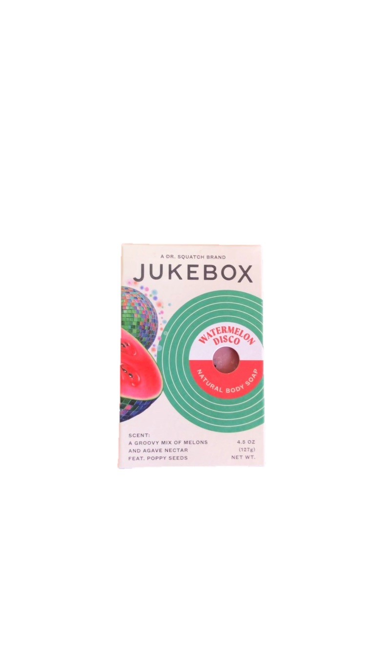 DR. Squatch Jukebox Watermelon Disco Natural Body Soap Heavy Scrub 4.5 oz