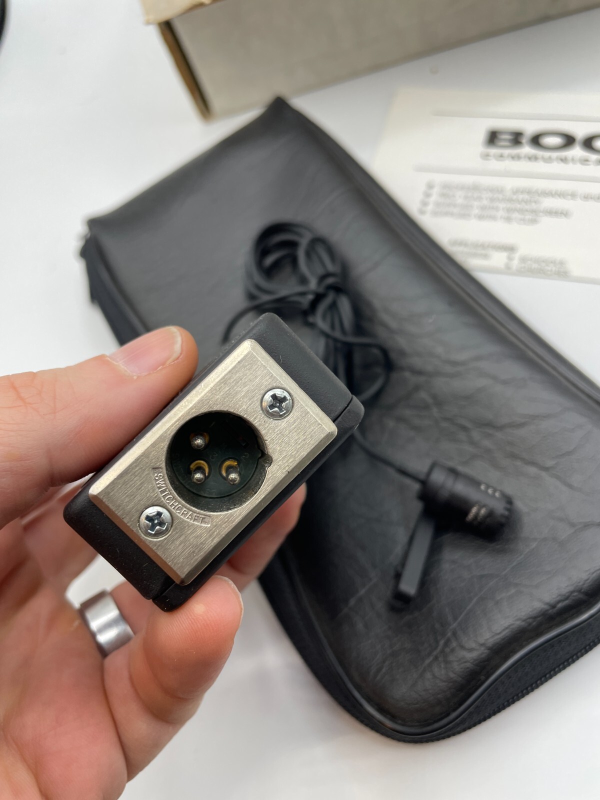 Bogen ML-1 Lavalier Microphone | Condenser Lo-Z | Power Pack
