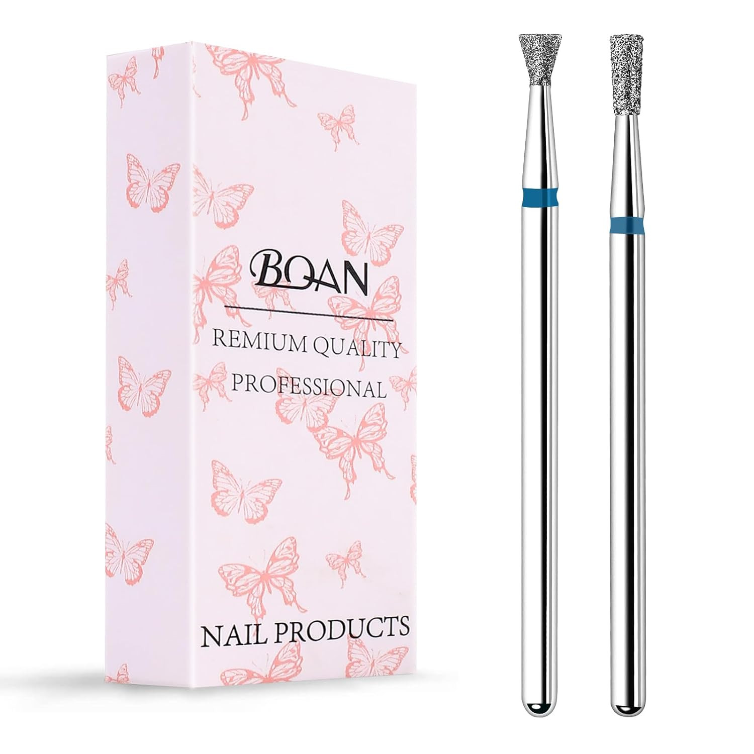 2Pcs Nail Drill Bits Diamond Cuticle Removal Bit for Acrylic Nails Manicure Nail