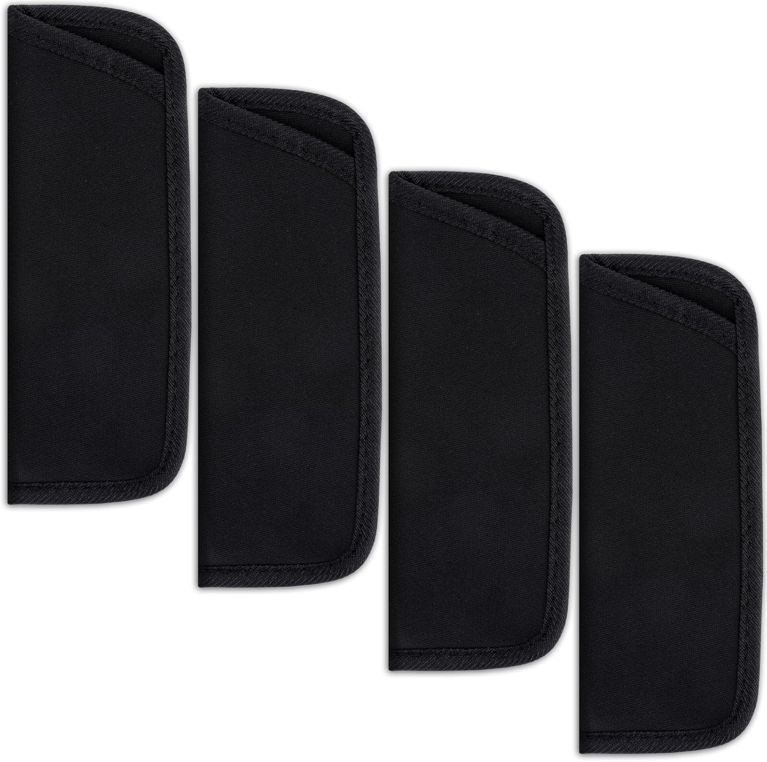 4 Pack Eyeglass Case Soft Slip in Glasses Cases Black Eyeglasses Holder Protecti