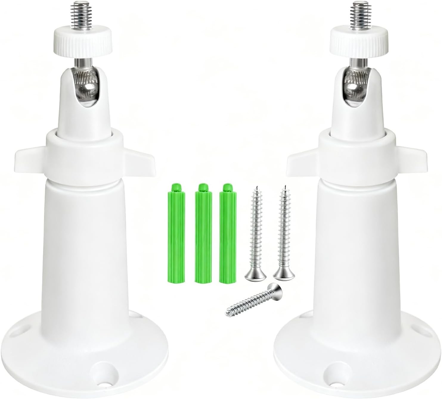 Durable Stainless Steel Wall Mount with Adjustable Angles for Security Cameras