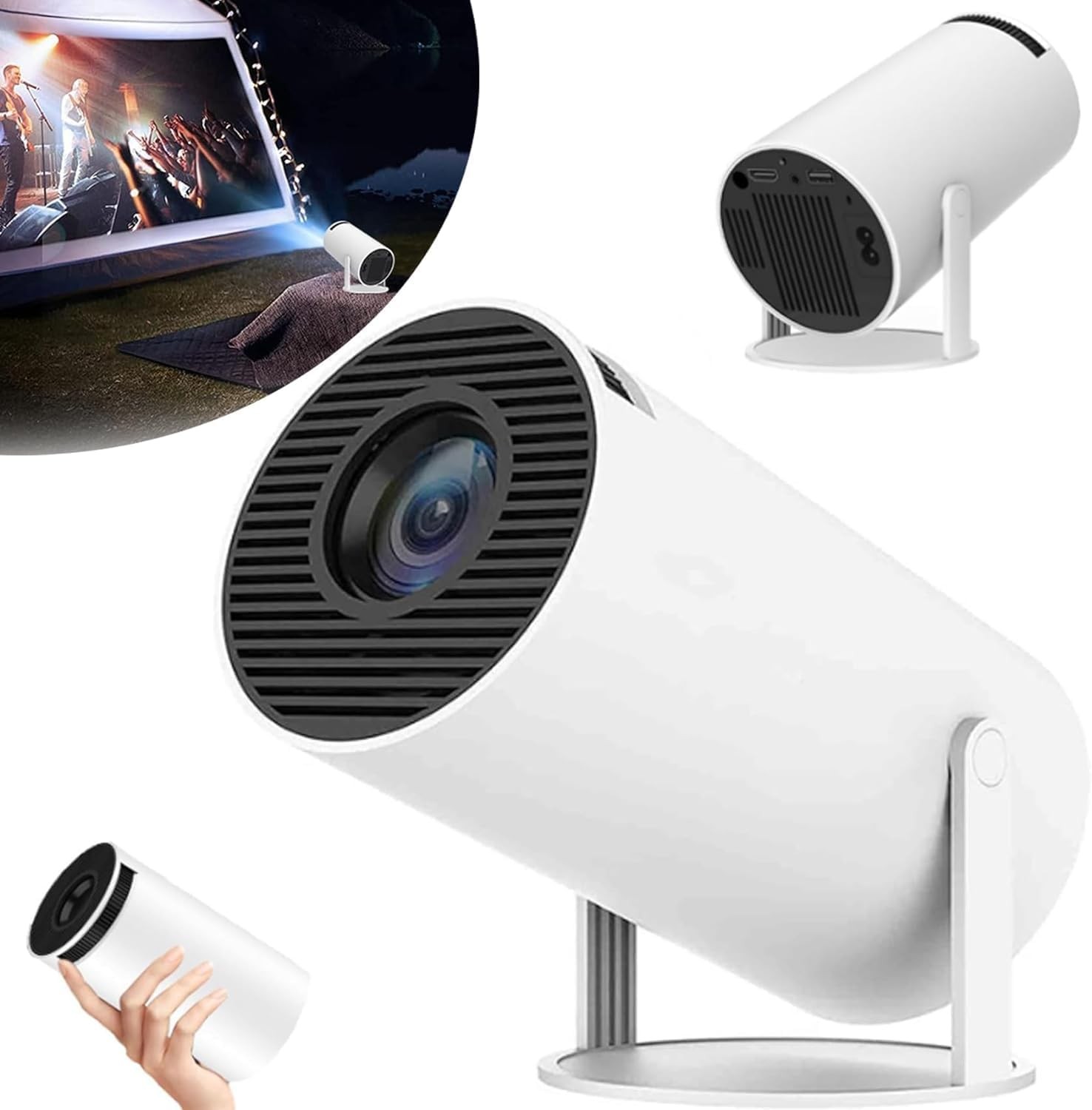 4K UHD Mini LED Projector 5G Android 1080P WiFi Bluetooth Portable Home Theater
