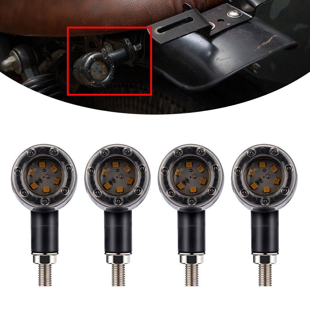 Motorcycle LED Brake Running Turn Signal Tail Light For Harley Cafe Racer