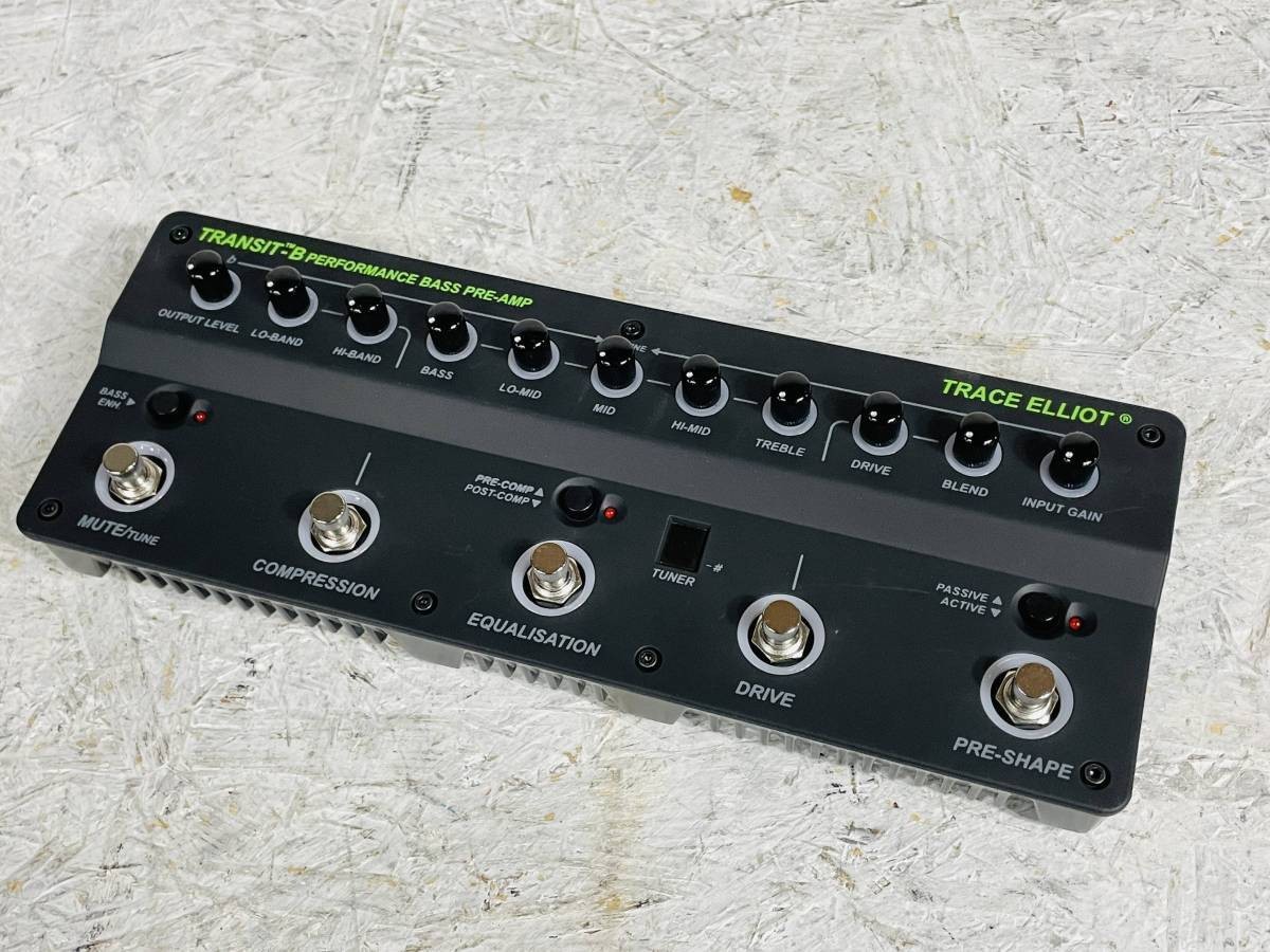 Trace Elliot Transit-B Bass Preamp Compressor Overdrive Tuner Used
