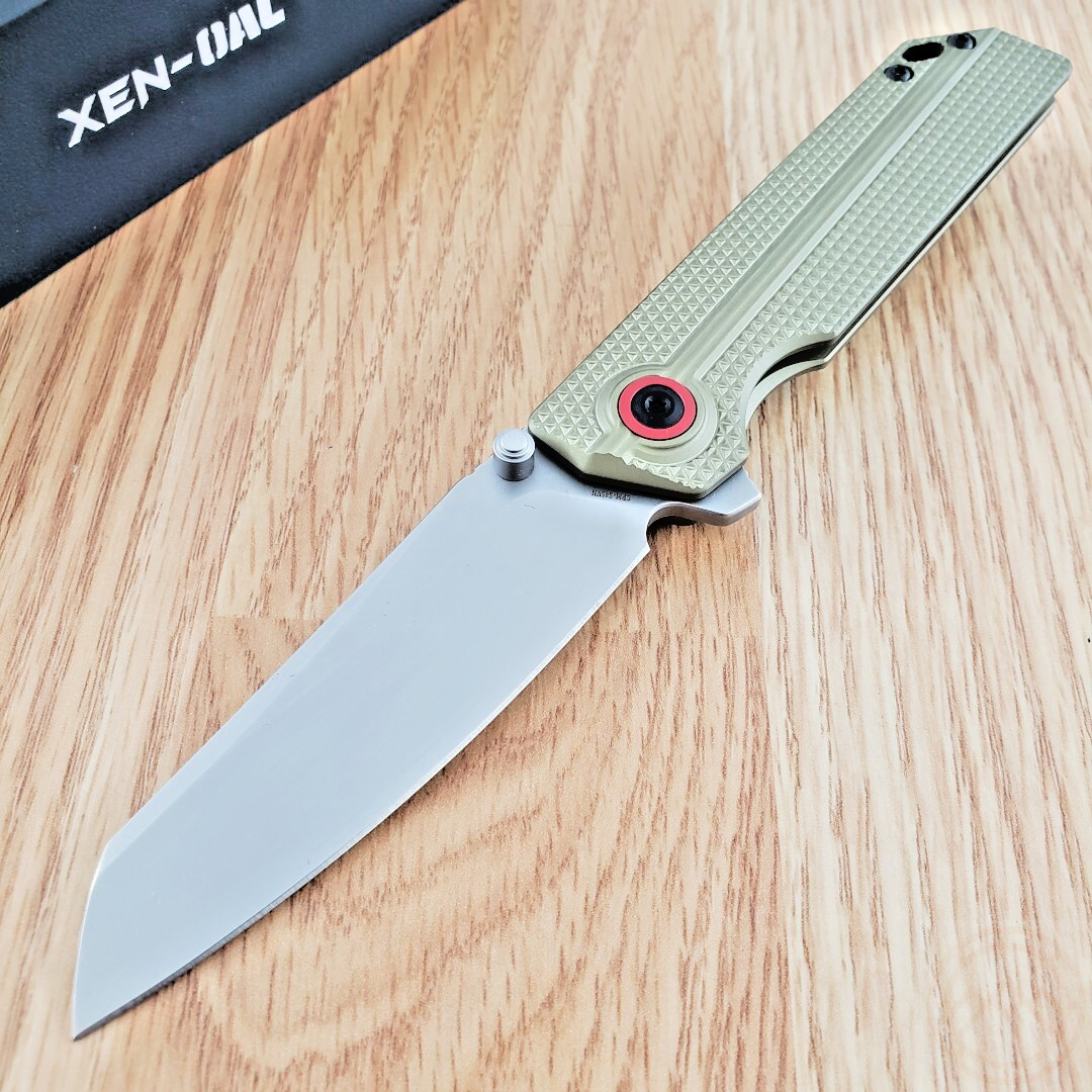 Oknife XEN-OAL Framelock Folding Knife 3.25" S45VN Steel Blade Aluminum Handle