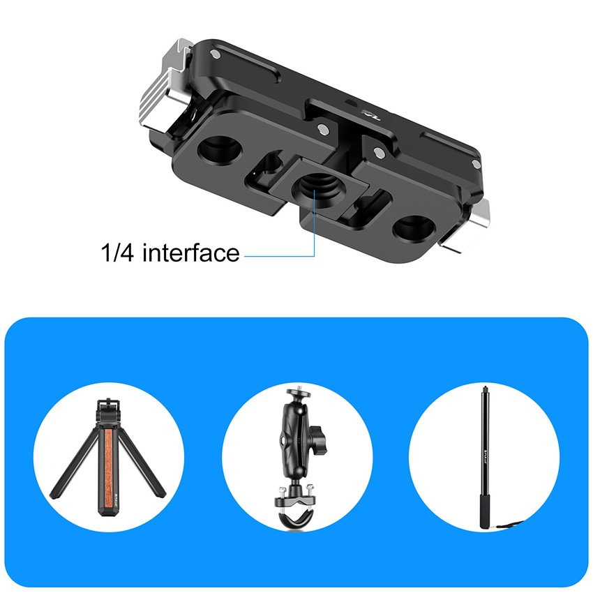 Action Cameras Mount Magnetic Quick-Release Mount for Insta360 GO Ultra