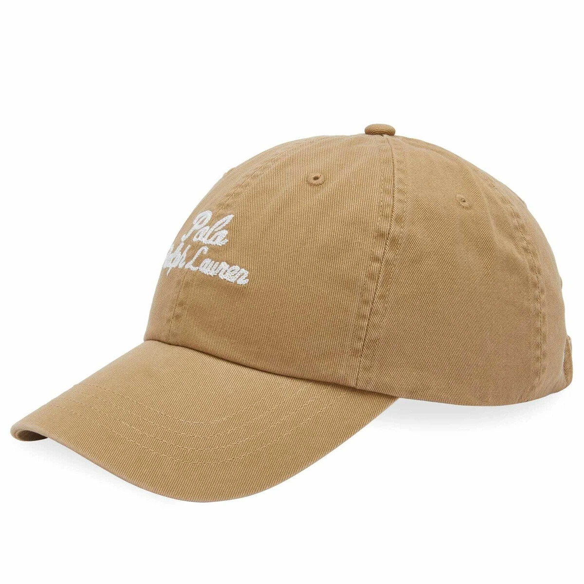 POLO RALPH LAUREN MEN'S CHAIN STITCH LOGO BASEBALL CAP TAN #711936498002-NWT