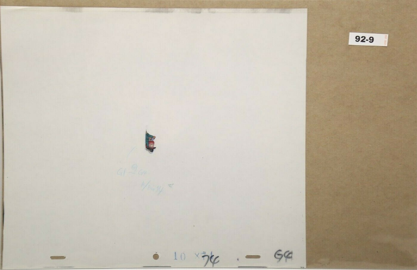 Back To The Future Original Production Drawing And Cel 92-9 Used Cond.