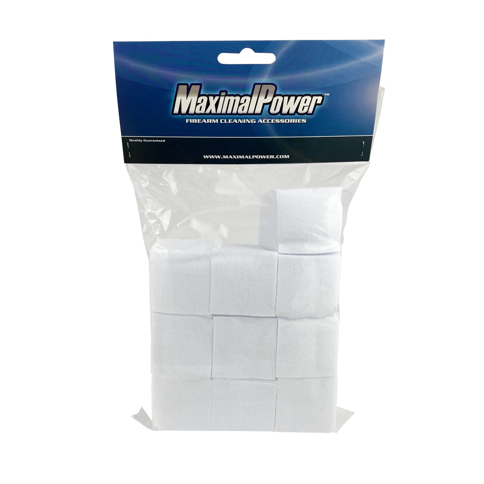 MaximalPower 500PC COTTON 1-1/2" Gun Cleaning Patch for .308 7.62×51mm Cal Rifle