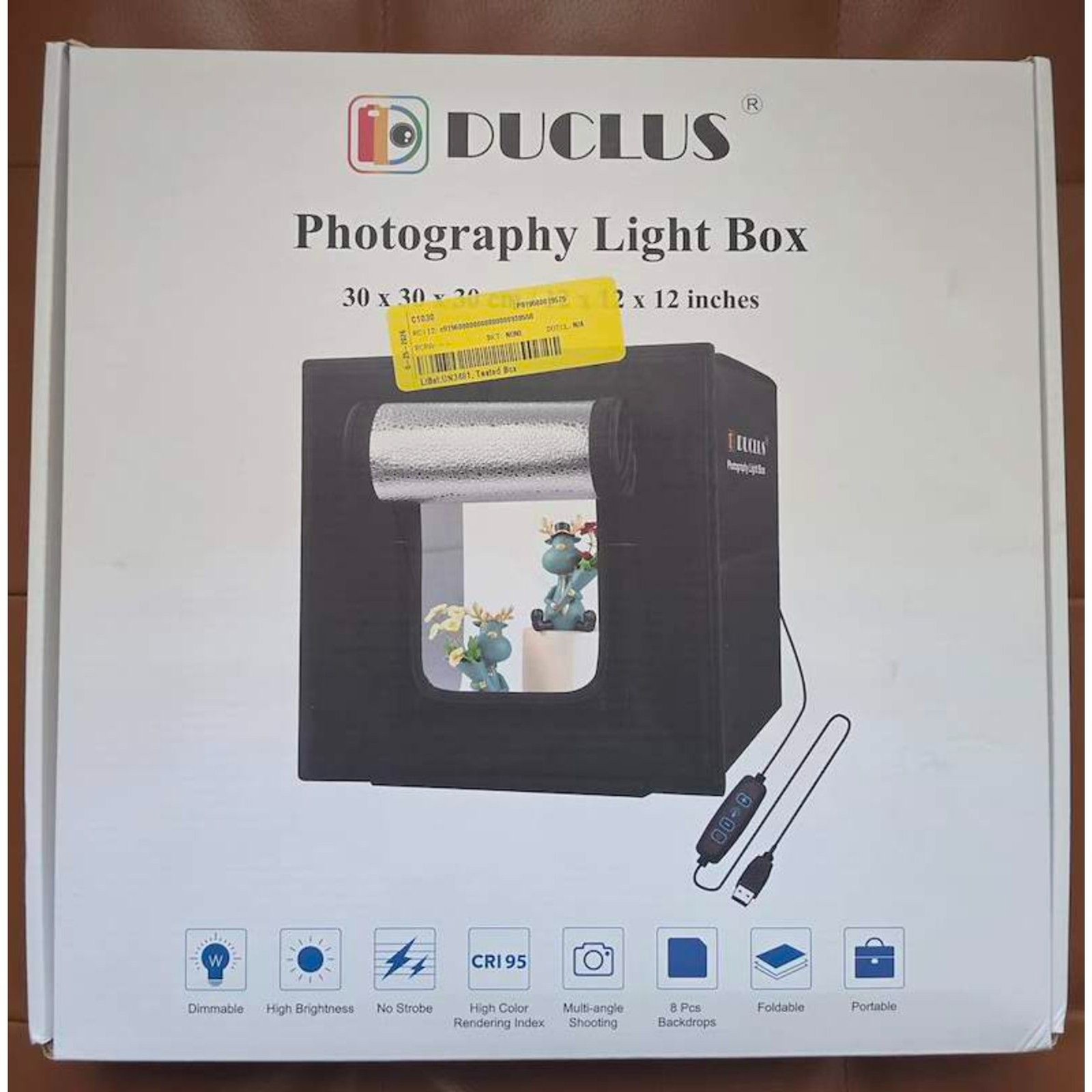 DUCLUS Photography Light Box 12in x 12in x 12in