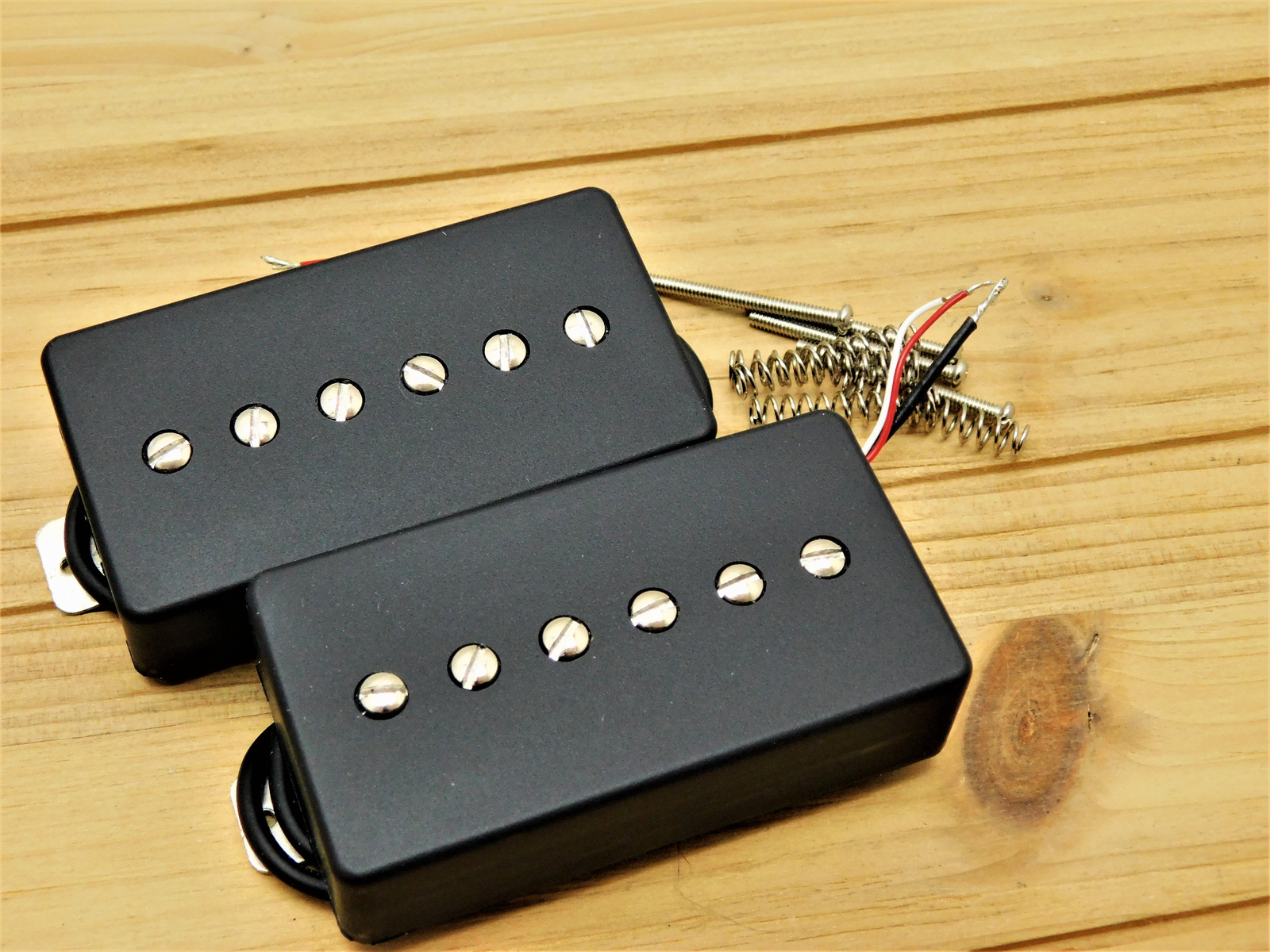 Premium HUMBUCKER SIZED P90 AlNiCo V Pickups Neck, Bridge or Set - MATTE BLACK