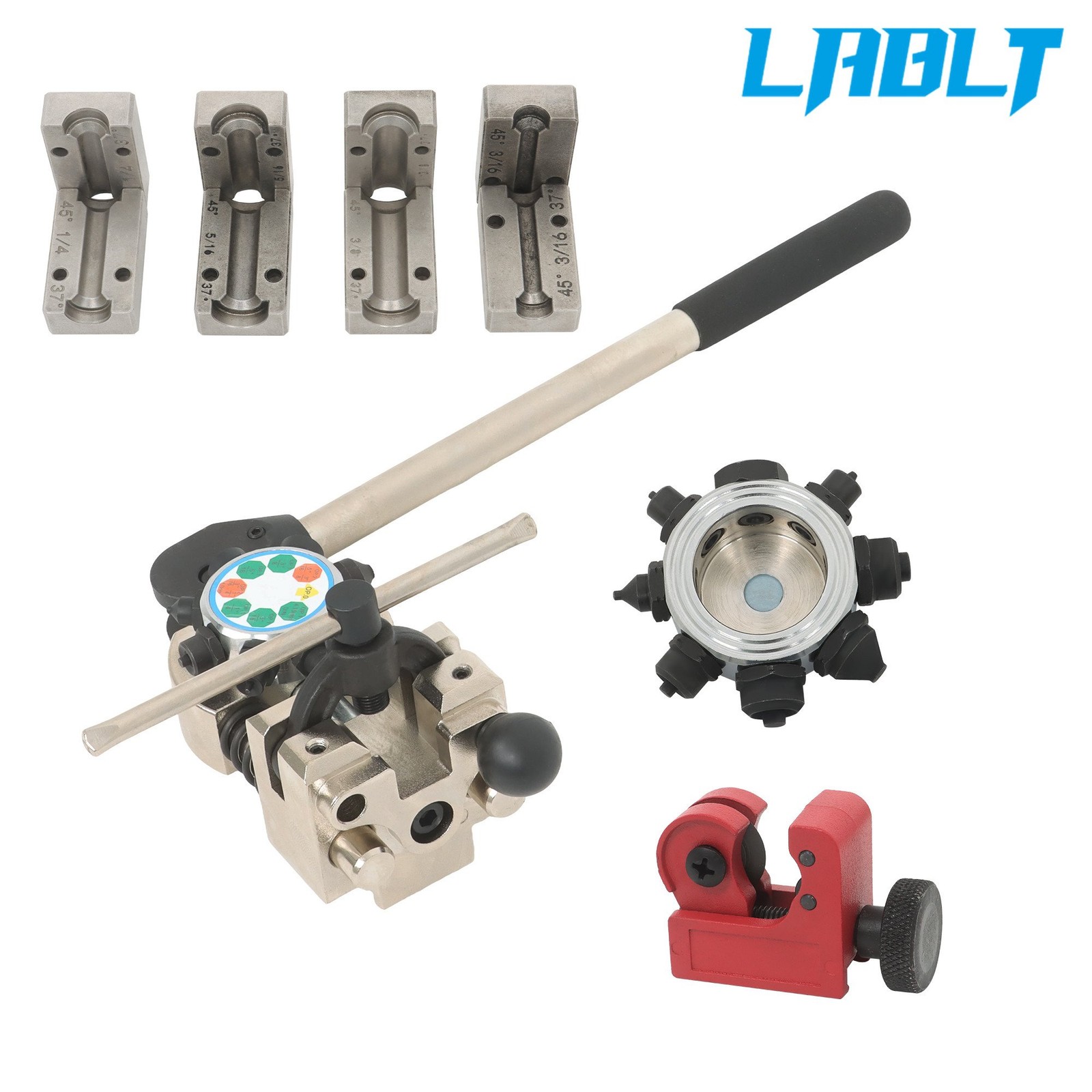 For 3/16" - 3/8" Tube Brake Line Flaring Tool Set 45° & 37° Brake Flare Tool