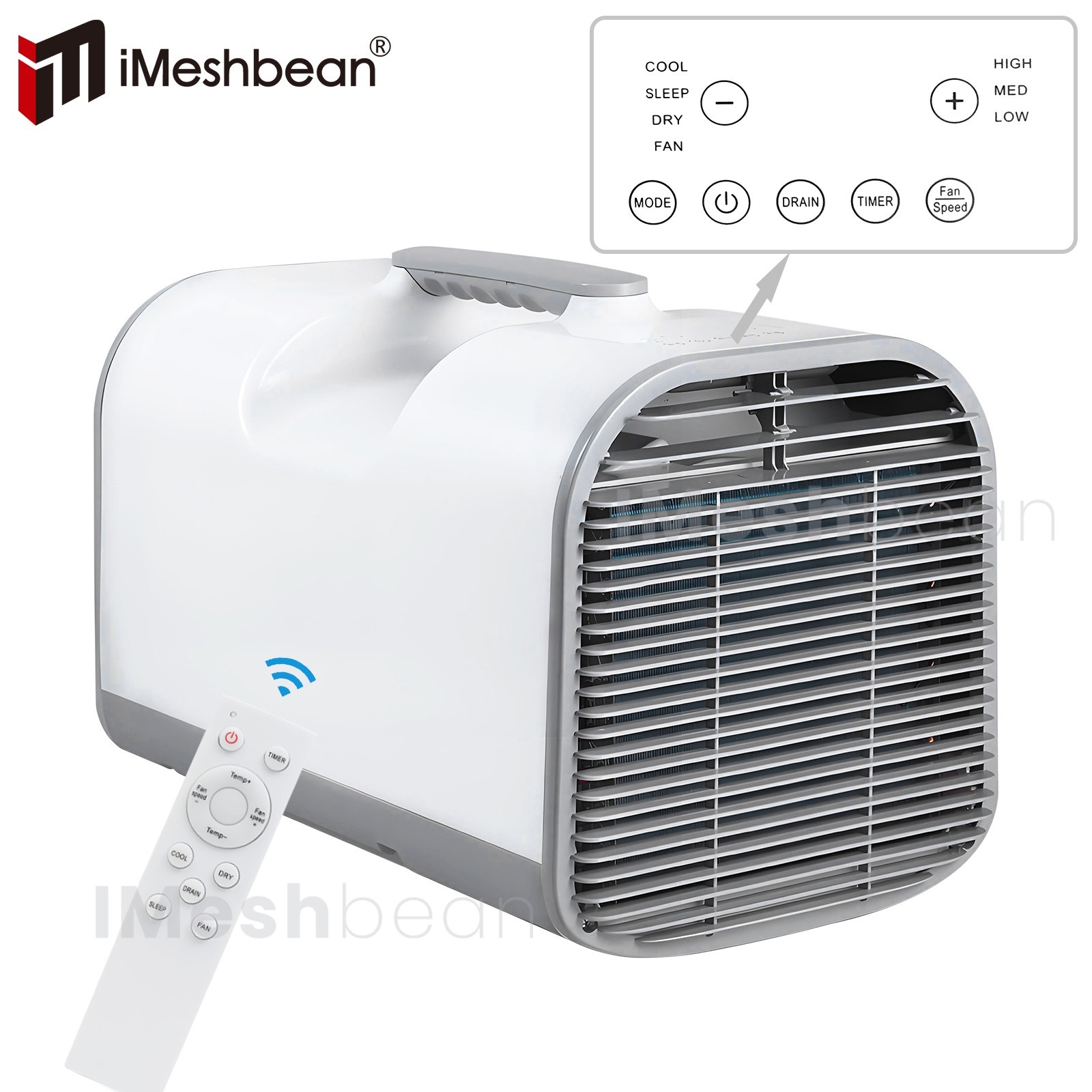 4095 BTU Portable Air Conditioner for Outdoor Tent Camping w/Dehumidifier Remot