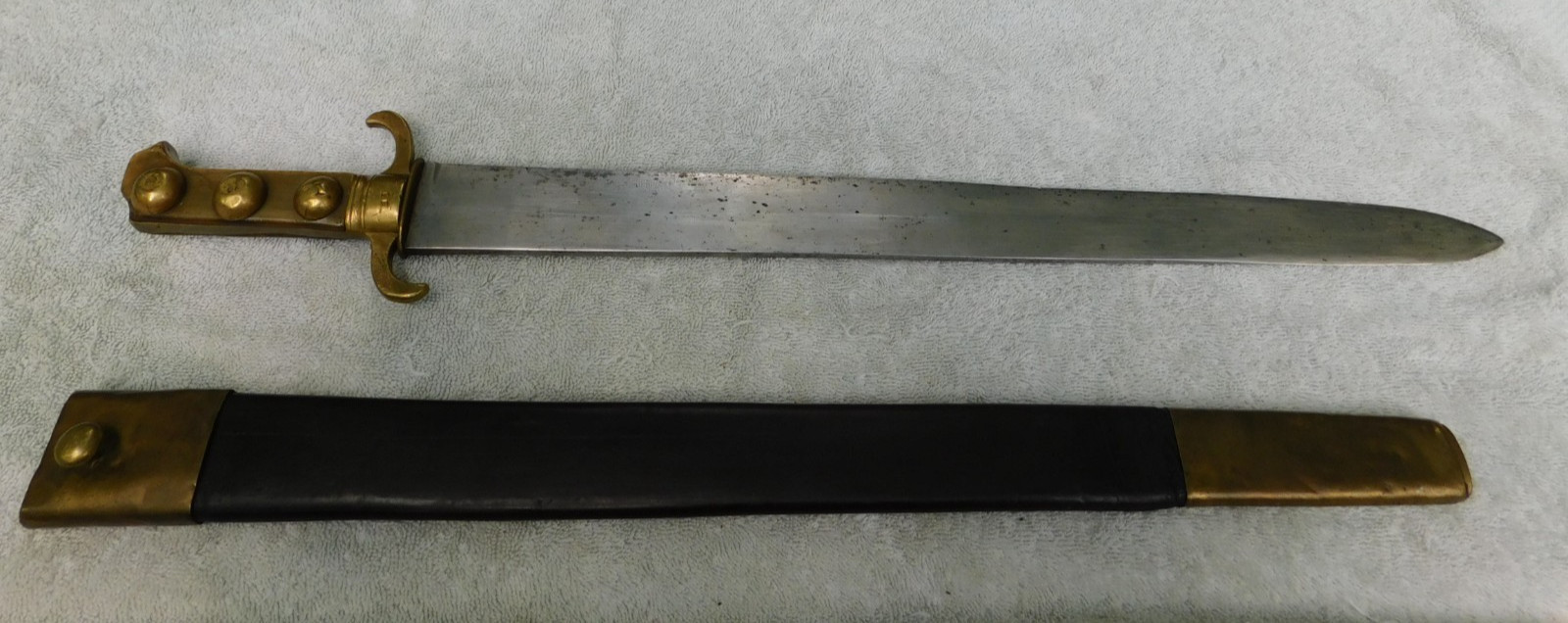18c 1750s German Infantry Faschinenmesser Short Sword Fascine Knife *Super Rare*