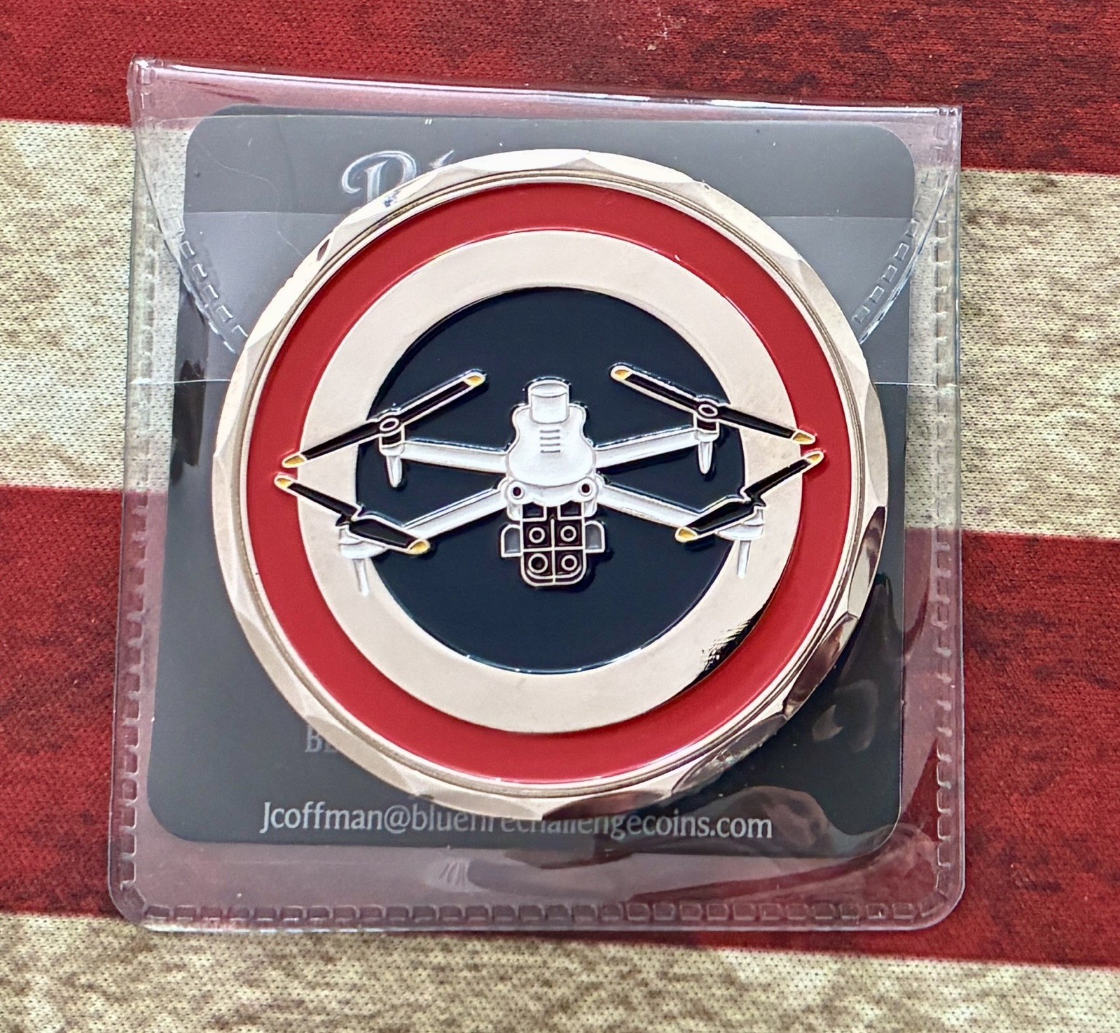 Snellville Georgia Police Drone Unit Challenge Coin 2 – GLOWS in the Dark - NEW