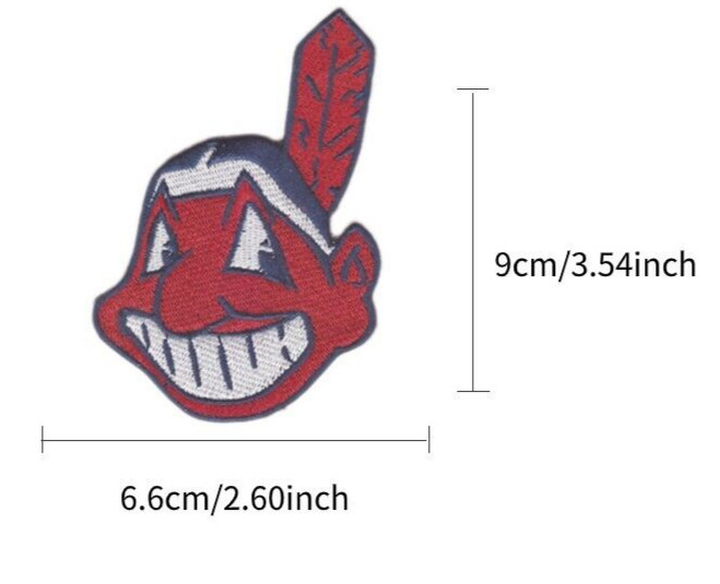 Cleveland Indians Chief Wahoo Iron On Embroidered Patch