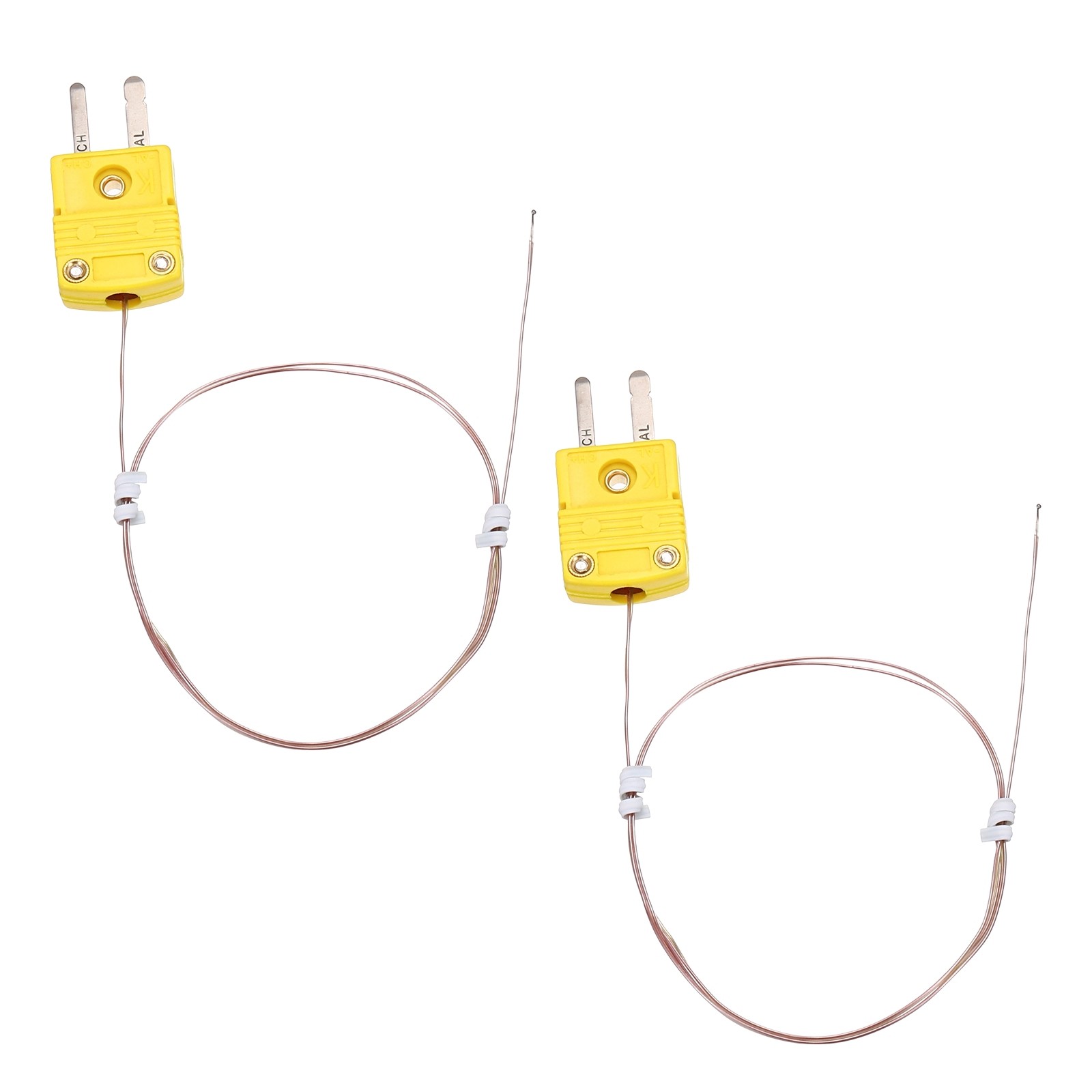 2Pcs K Type Thermocouple 1.6ft Temperature Sensing Line -40°C-260°C