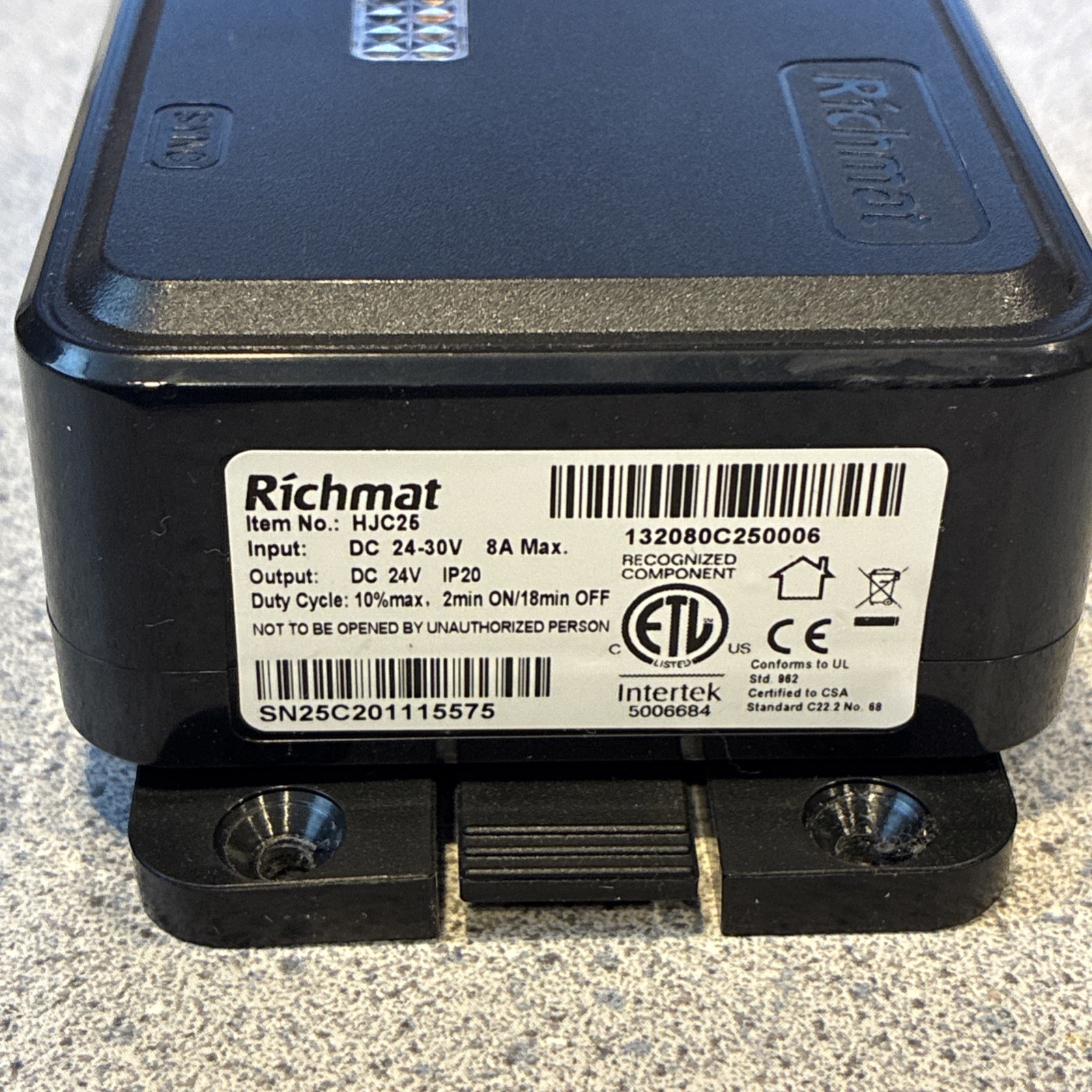 OPEN BOX Richmat HJC25 Adjustable Bed Control Box 24-30V DC 8A OEM