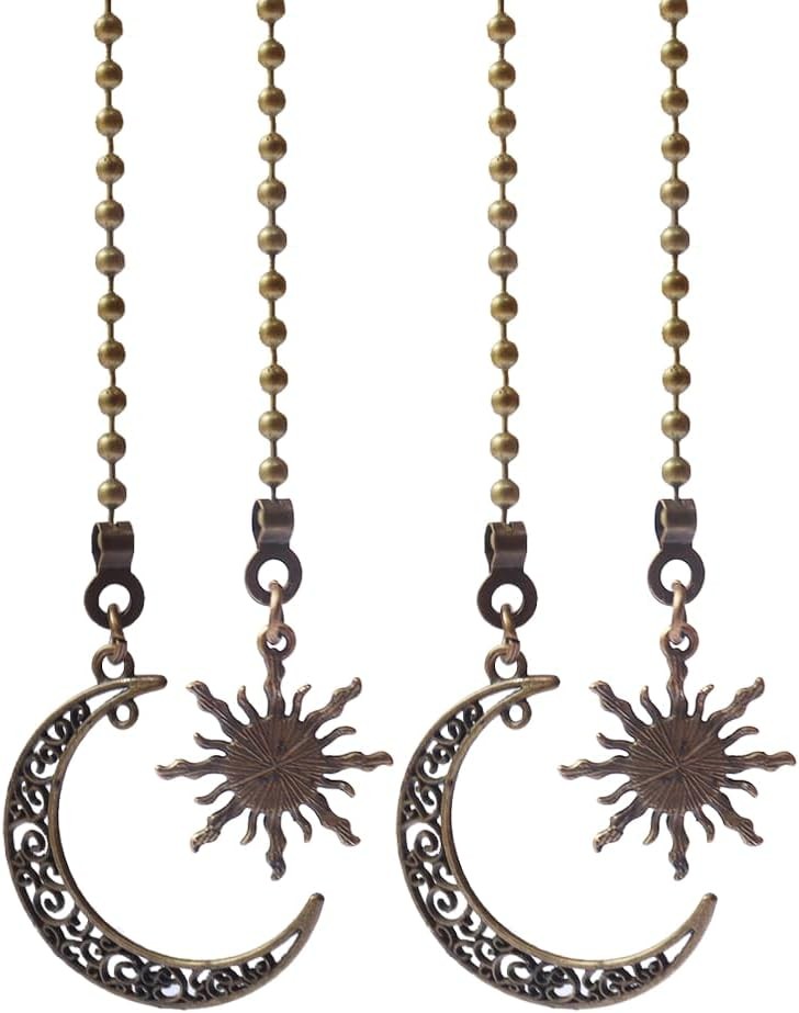 Ceiling Fan Pull Chain Sun Moon Shape
