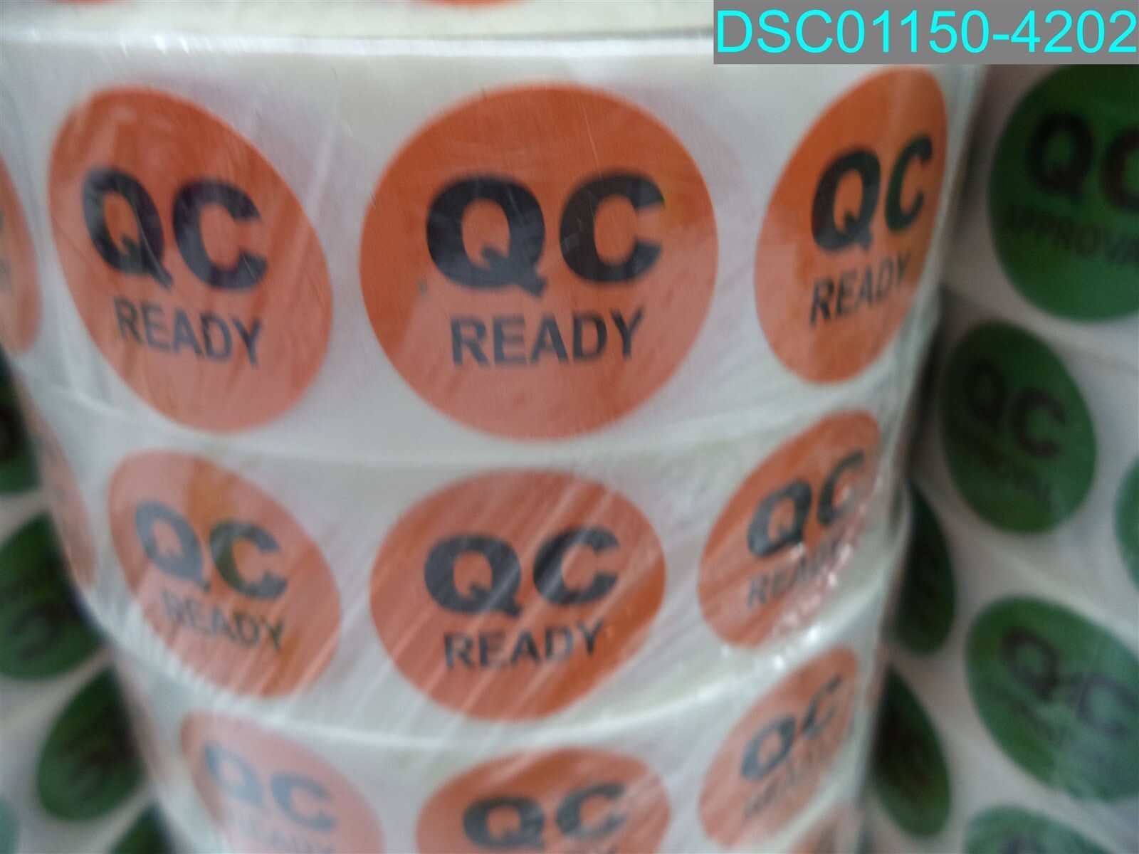 QTY=70,000:QC Approval, Ready, Data wiped Quality Control Stickers for Warehouse