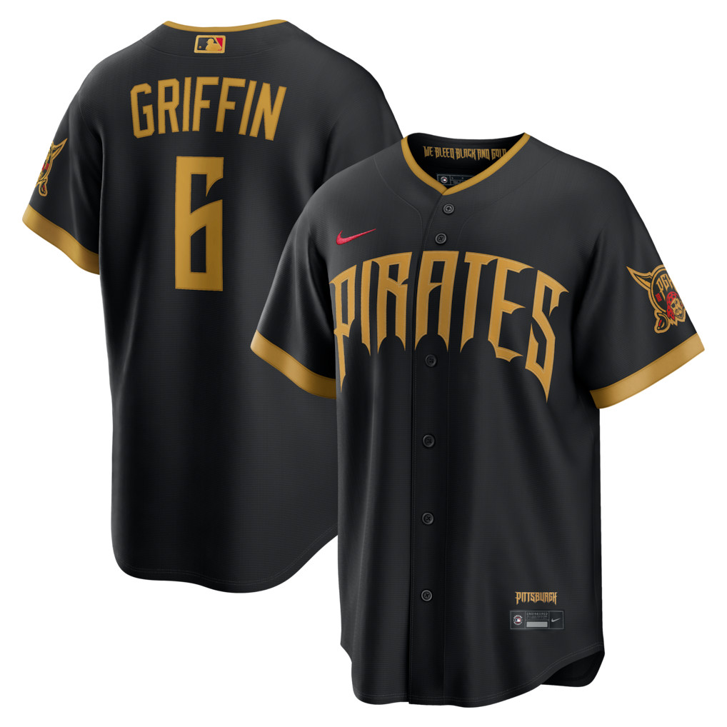 Konnor #6 Griffin MEN Stitched Jersey Black City