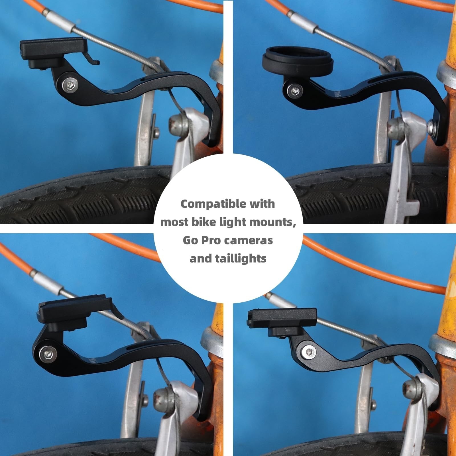 Out-Front Bicycle Light Mount Bracket for Road Bikes | Folding Bikes Compatib...