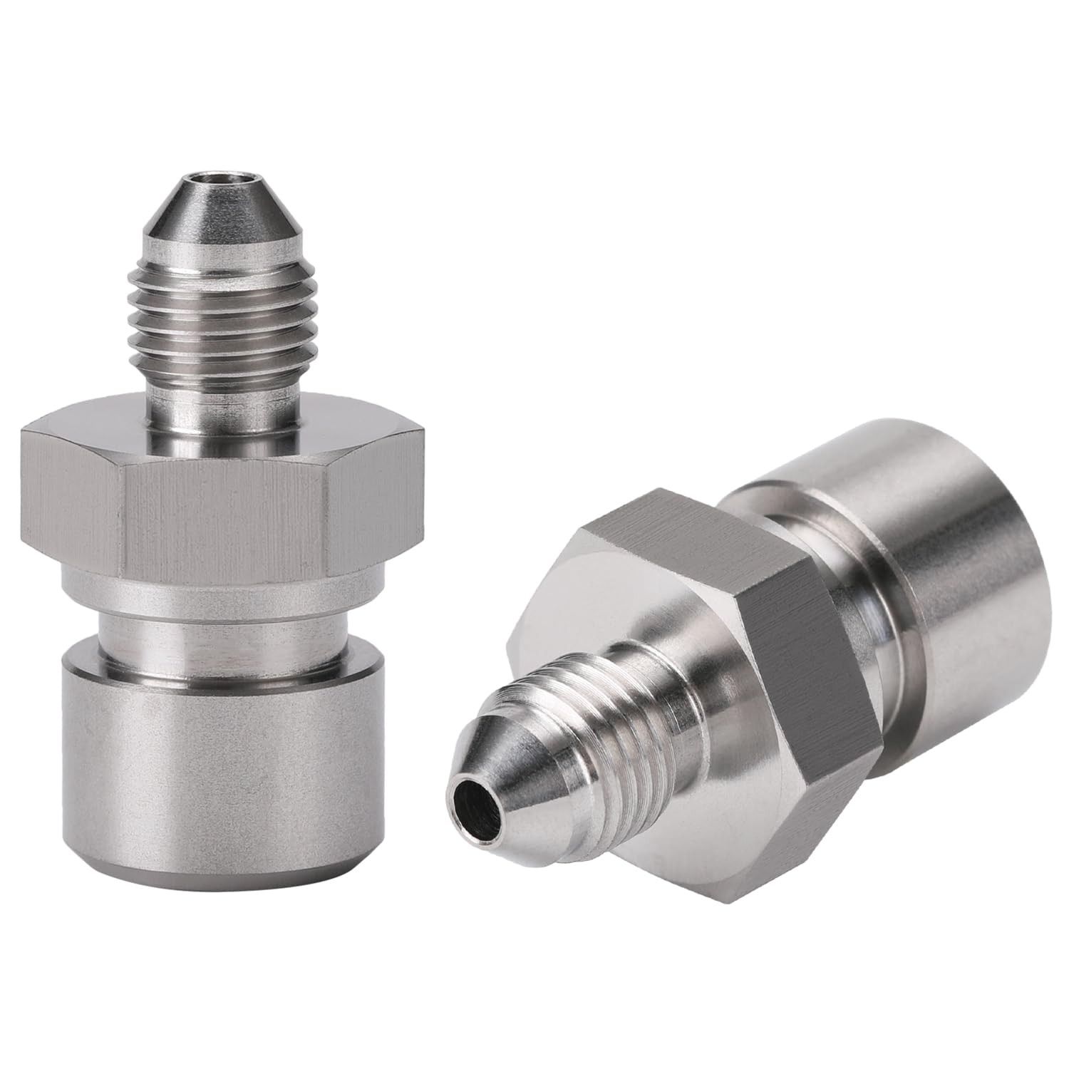 3AN Male to 3/8-24 3/16" Inverted Flare Female Brake Line Adapter Fitting Sta...