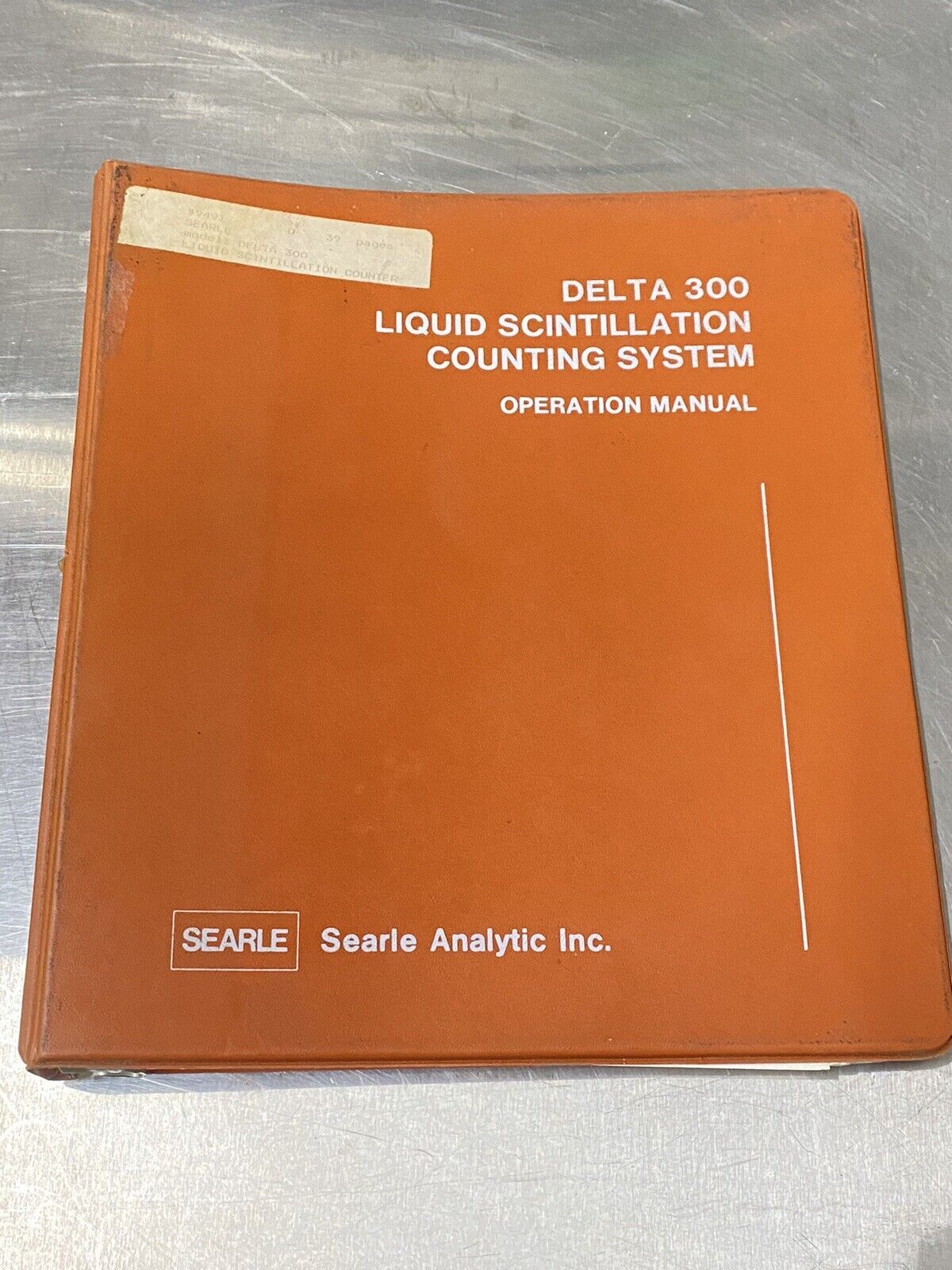 Searle Analytic Delta 300 Liquid Scintillation Counting System - Users Guide