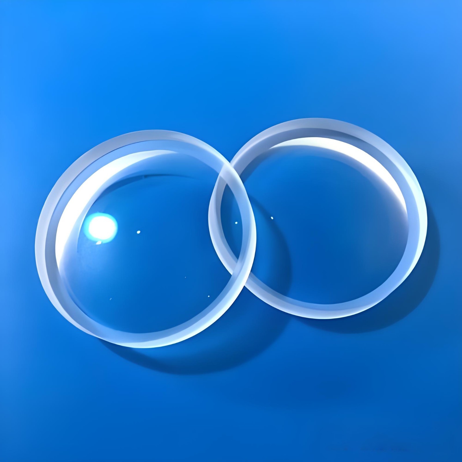 2pc 73mm Optical Glass Double Concave Lens Minifier Lens For Physics Experiment