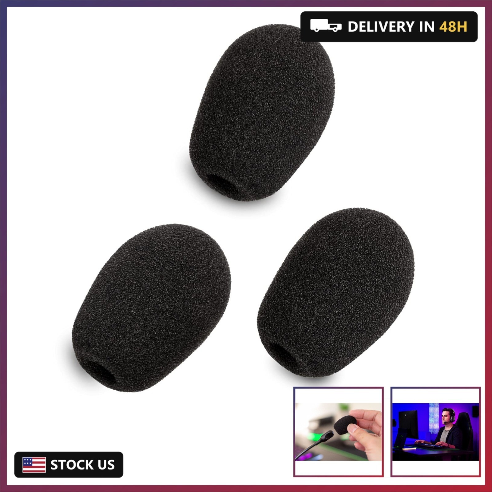 LEFXMOPHY Blackshark Pop Filter Replacement for Razer BlackShark V2 / V2 Pro / V