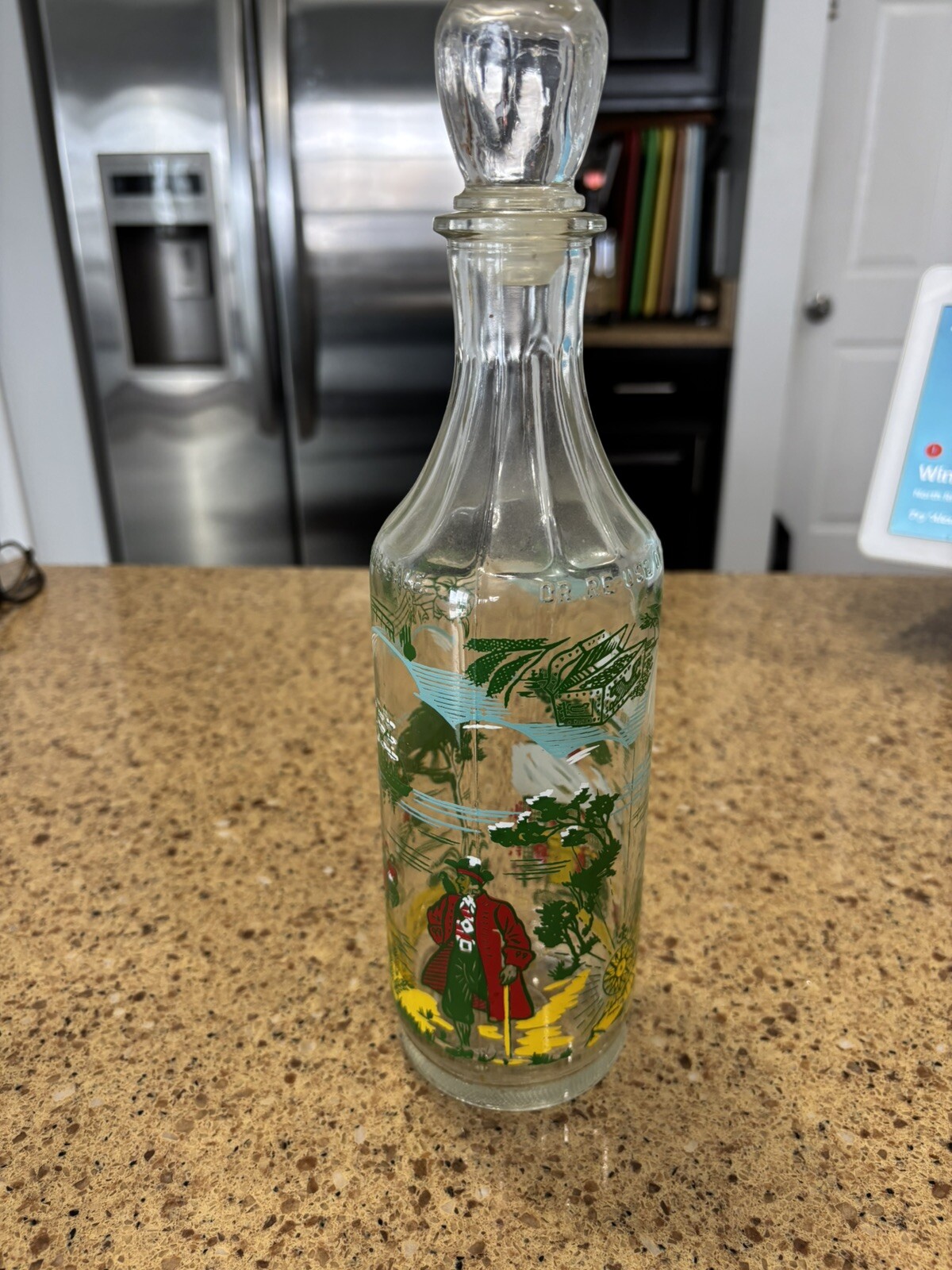 Decanter 1951 Kentucky Tavern Treasure Island Bottle Barware With Stopper