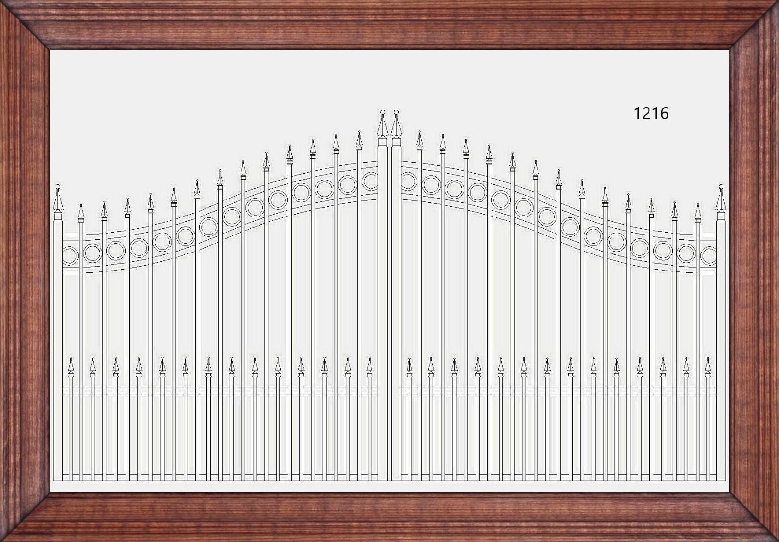 On Sale! #1216HD Steel Driveway Entry Gate 14' Fencing Handrails Residential USA