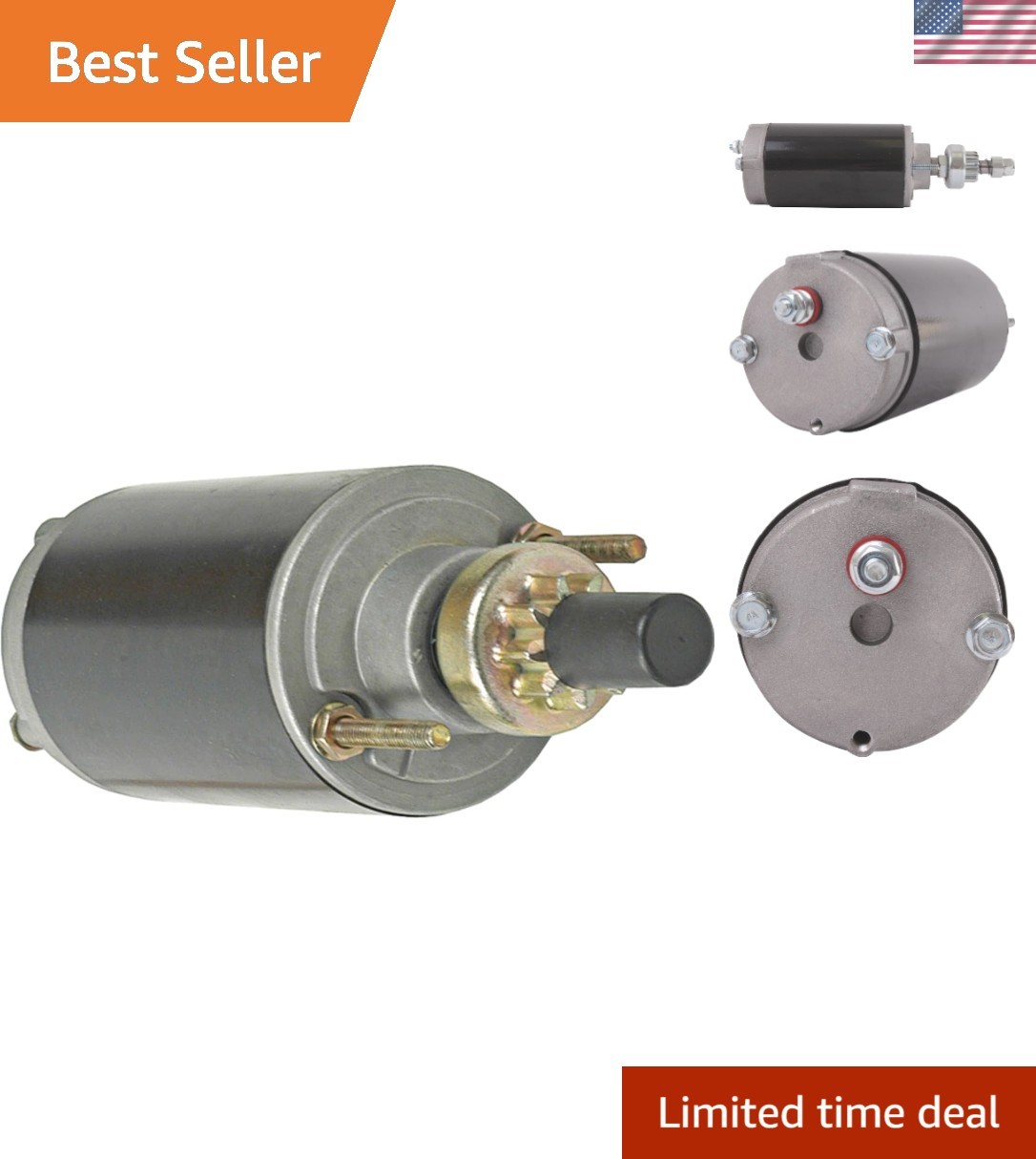 Starter Compatible with/Replacement for Mercury Force Marine, 90Elpt 90Exlpt ...