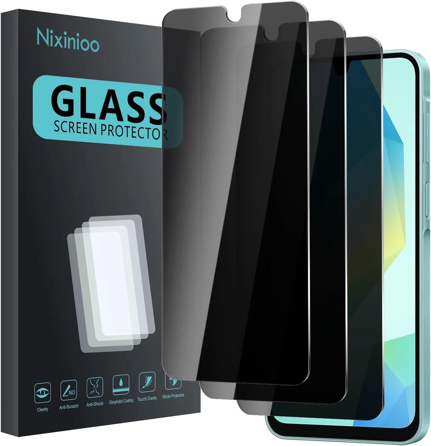 3x Protector De Pantalla Privacidad Cristal Antiespía Para Samsung Galaxy A16 5G
