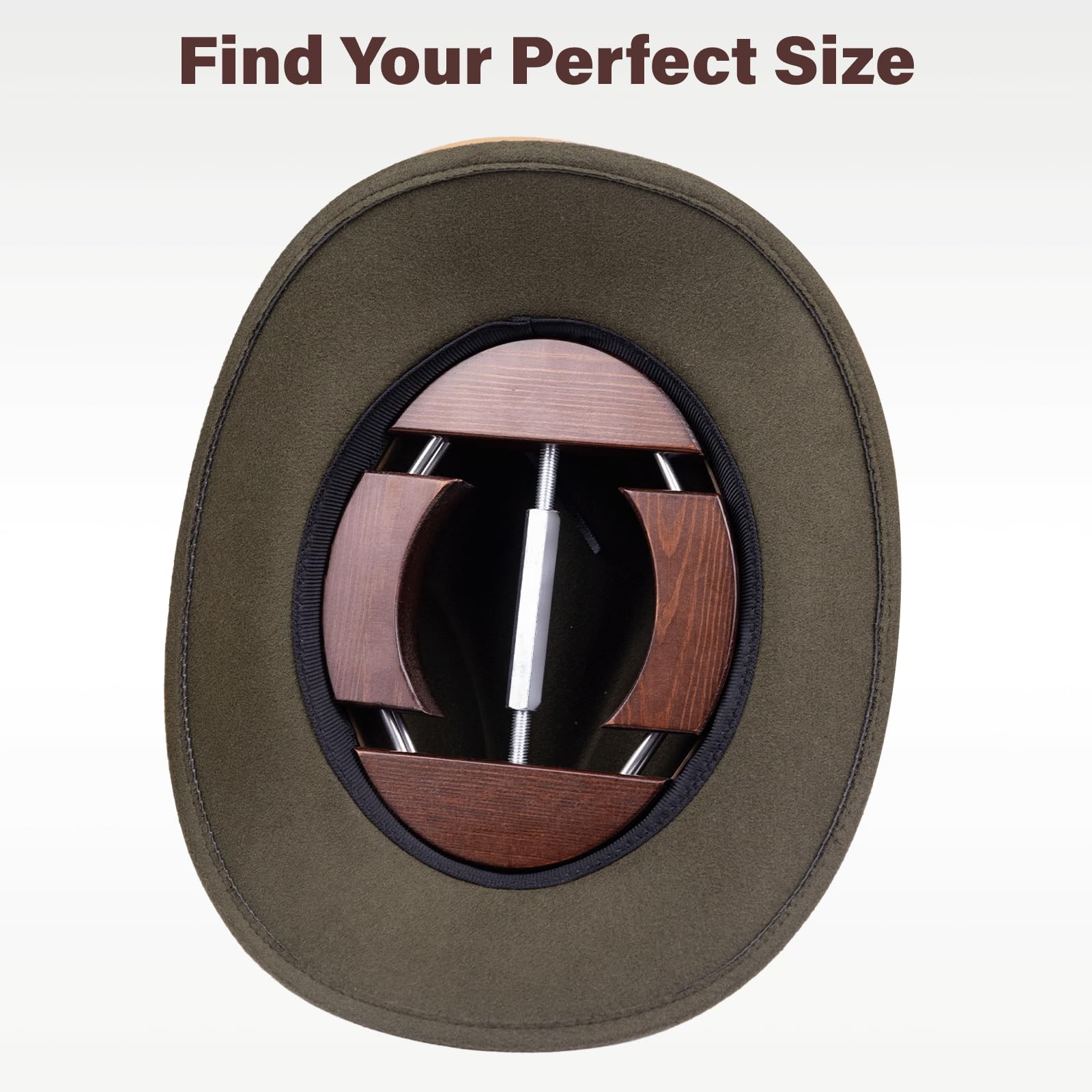 4-Way Hat Stretcher,Wooden Hat Stretcher for Fitted Hats,Stretched Length 7.1...