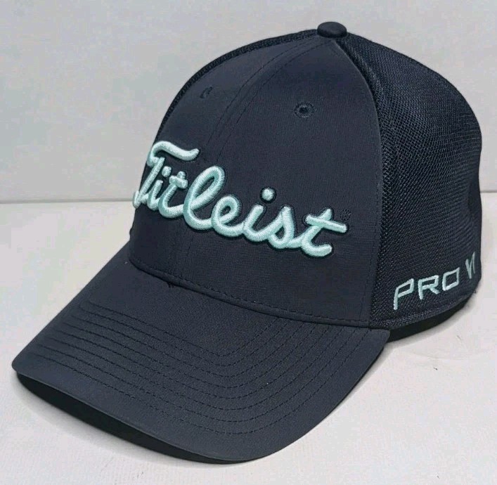 Titleist Pro V1 Footjoy FJ Golf Flex Fitted Hat Cap Size Medium Large